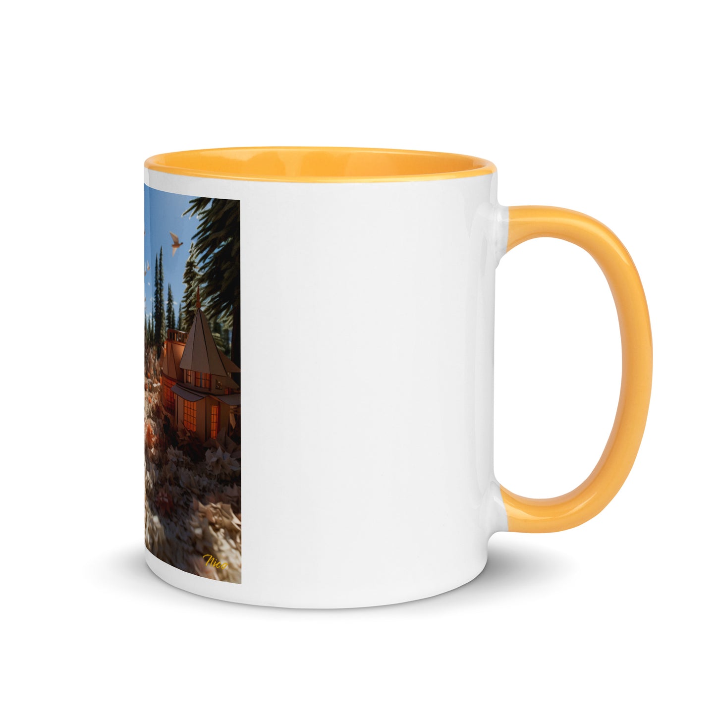 Atop The Mountain Lakeshore Series Print #6 - Mug with Color Inside