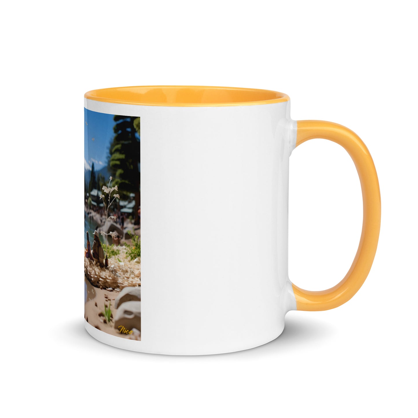 Atop The Mountain Lakeshore Series Print #7 - Mug with Color Inside