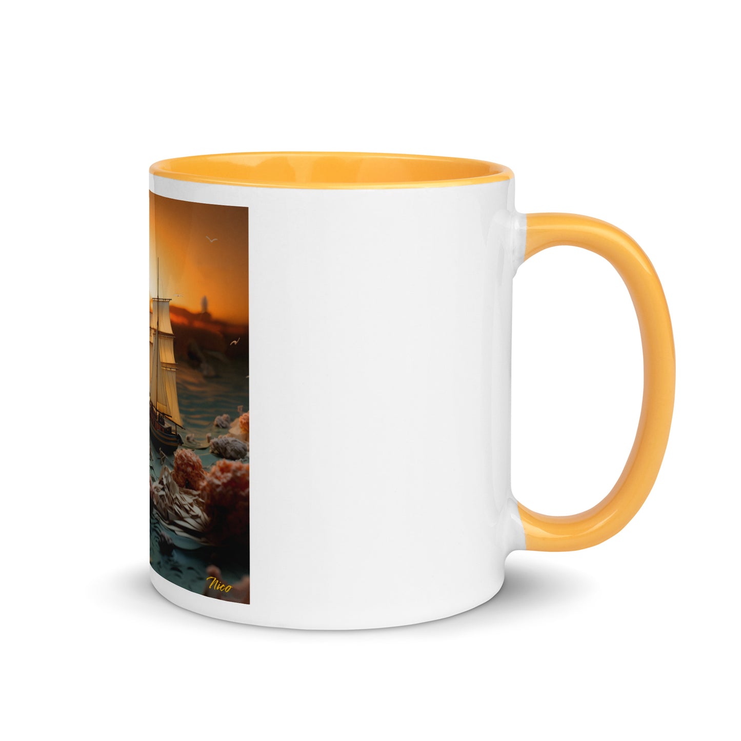 Into The Sunset Series Print #3 - Mug with Color Inside