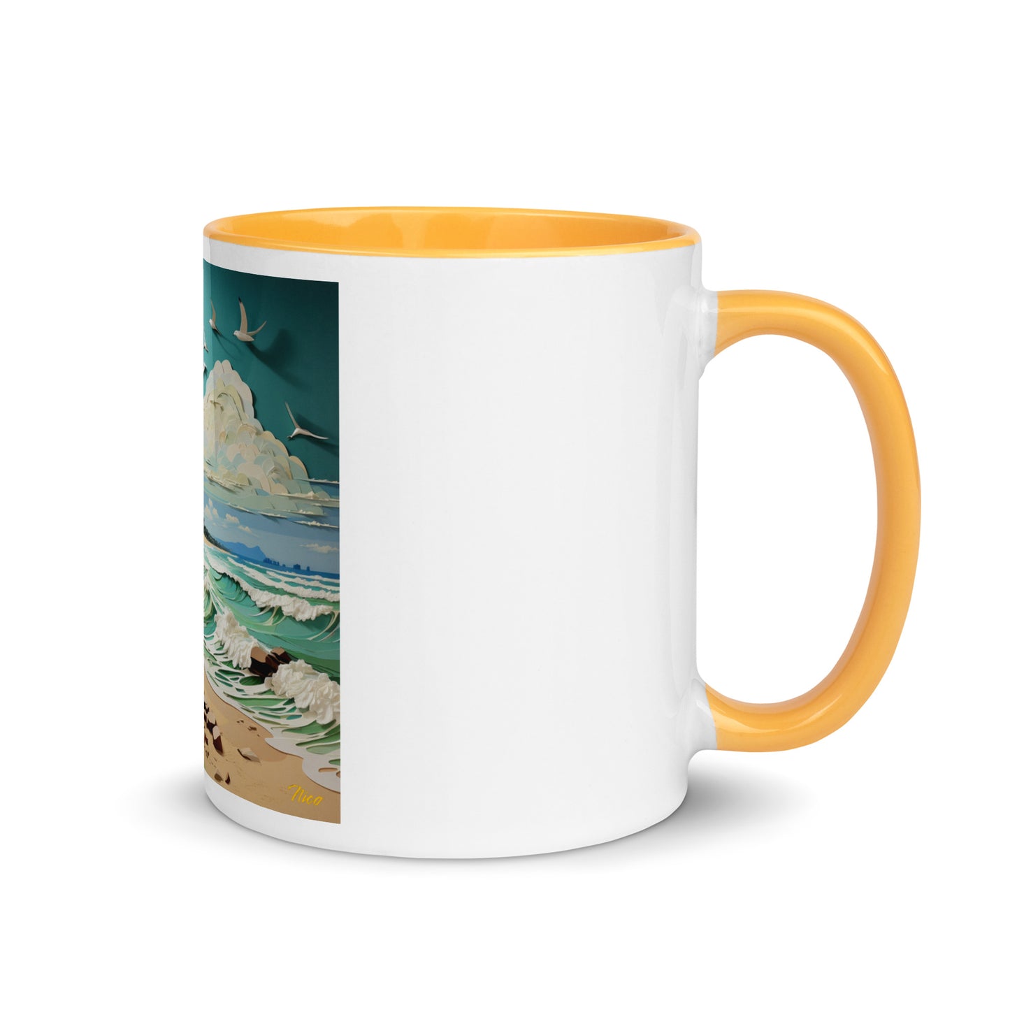 By The Seaside Series Print #2 - Mug with Color Inside