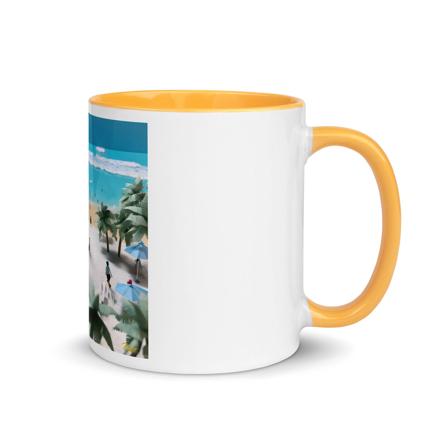 By The Seaside Series Print #5 - Mug with Color Inside