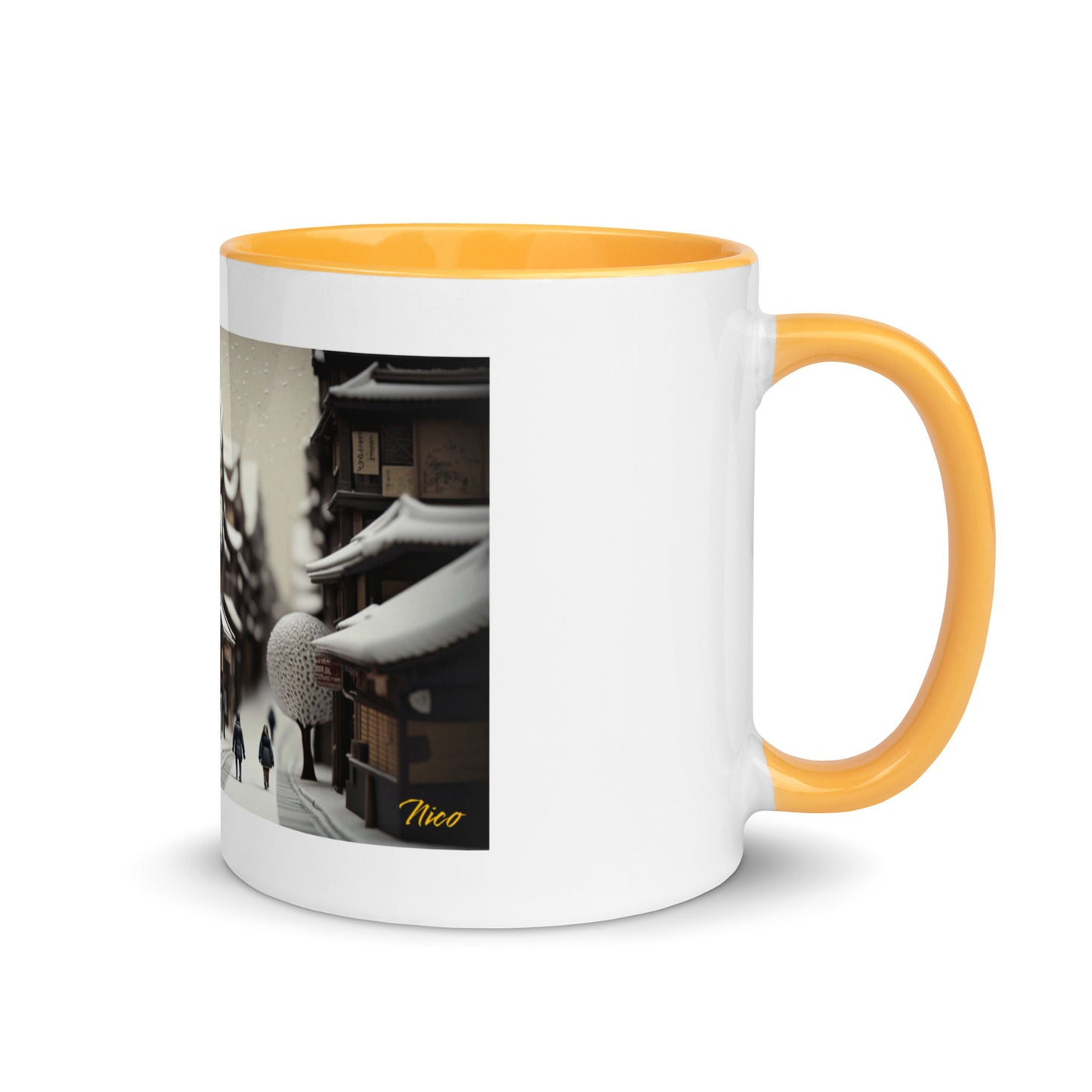 Asian Snow Series Print #7 - Mug with Color Inside