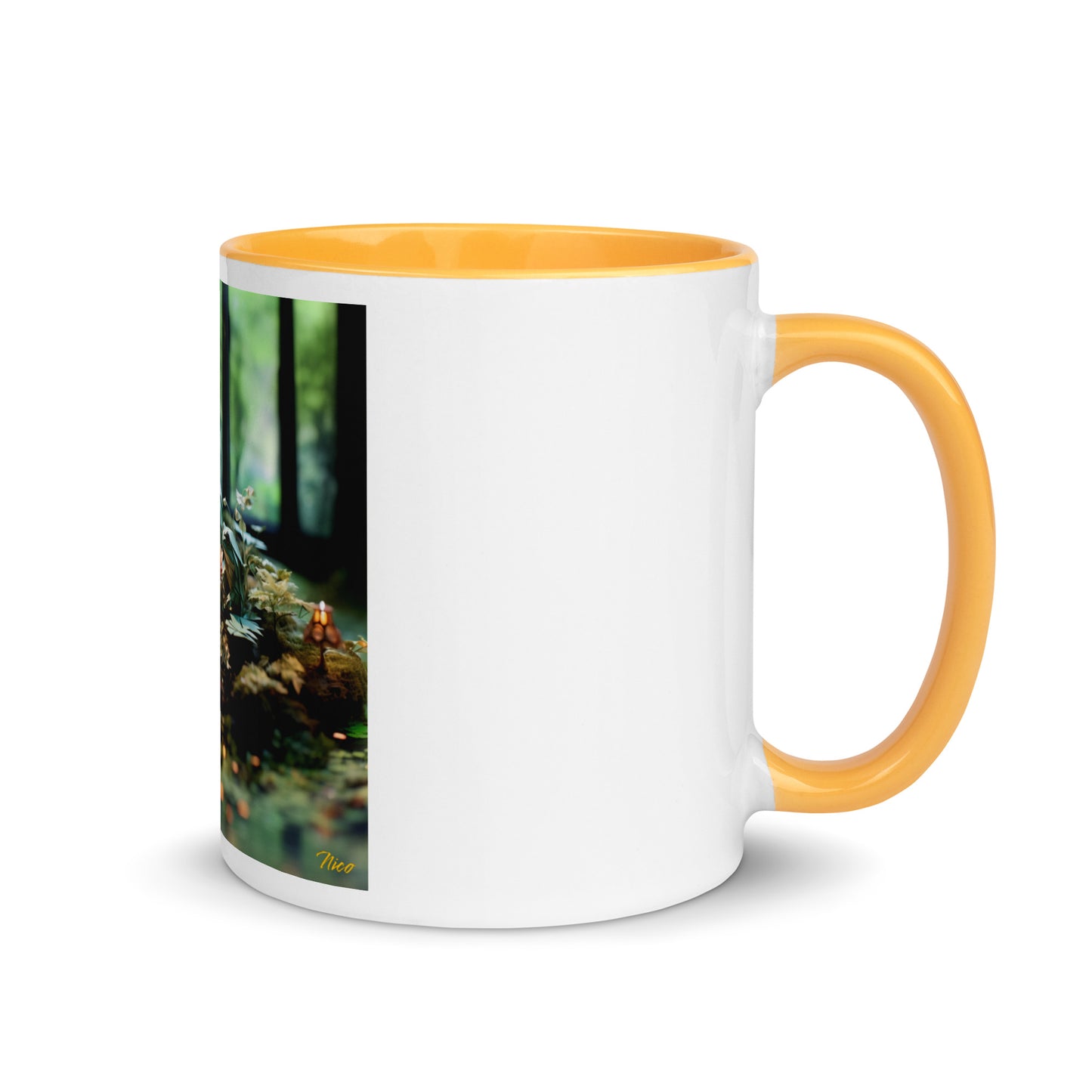 Relaxing By The Brook Series Print #1 - Mug with Color Inside