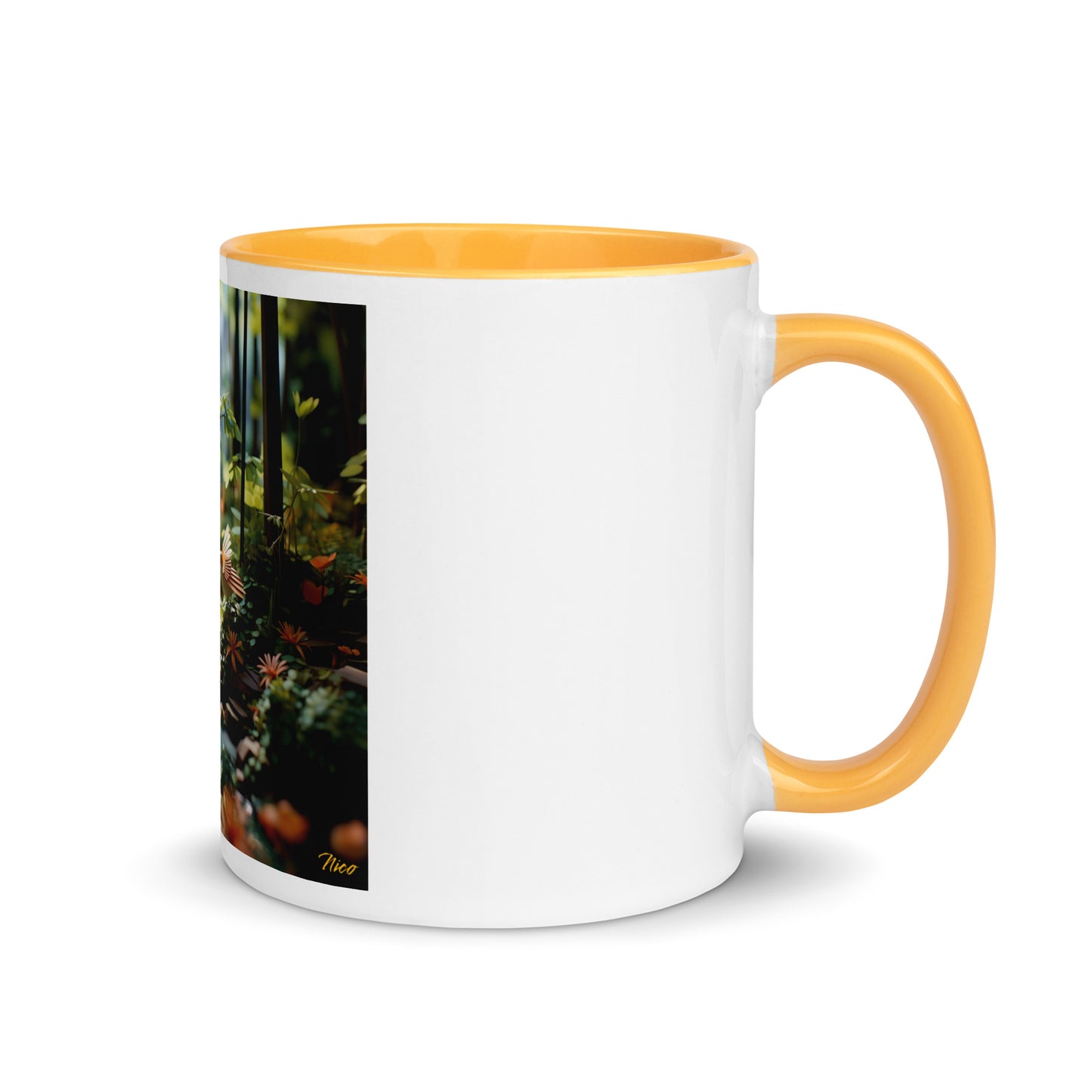 Relaxing By The Brook Series Print #6 - Mug with Color Inside