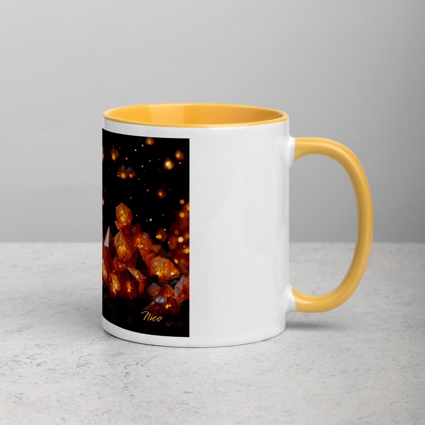 Ascending Buddha Series Print #10 - Mug with Color Inside