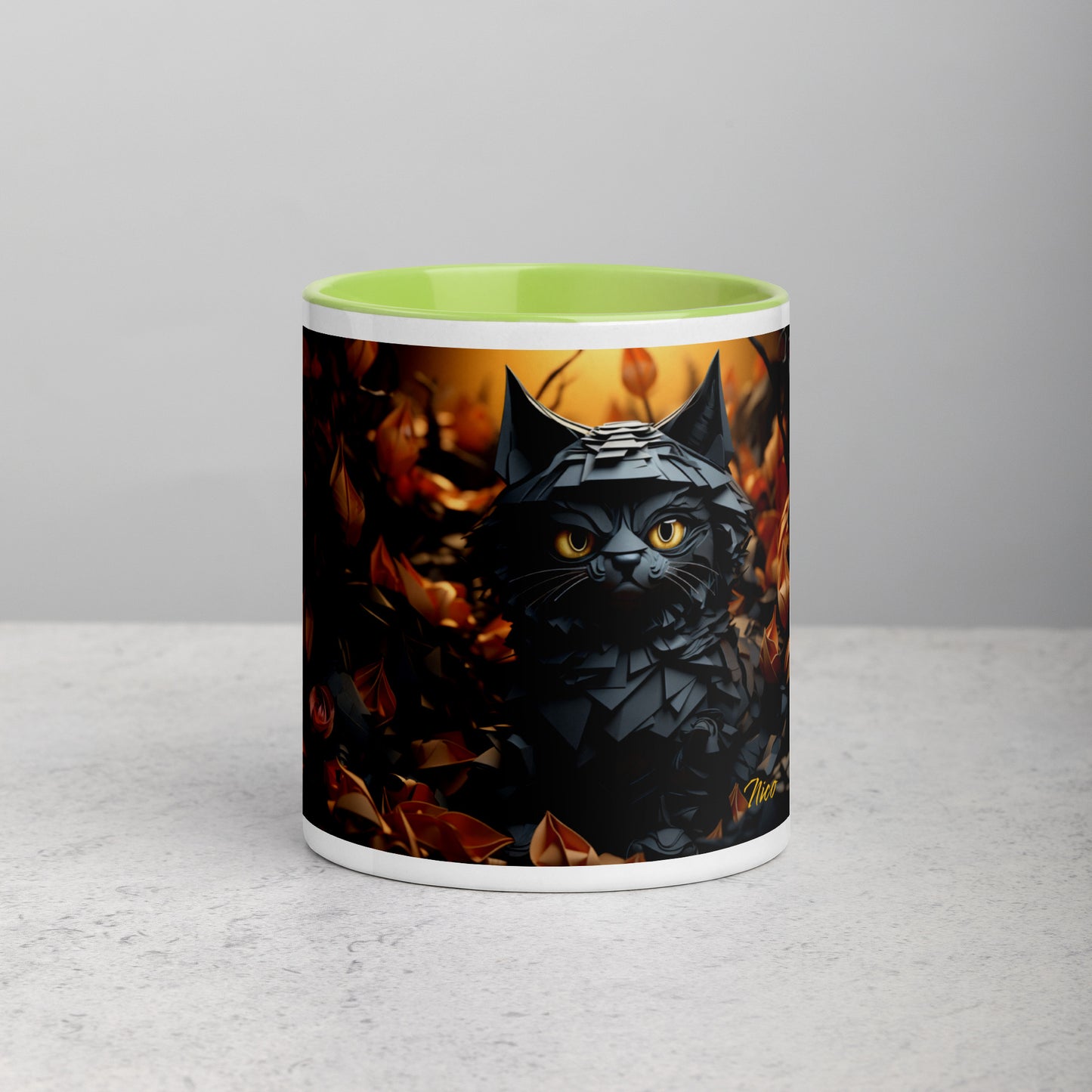 Halloween 2024 Series Print #2 "The Kitty of Evil!"- Mug with Color Inside