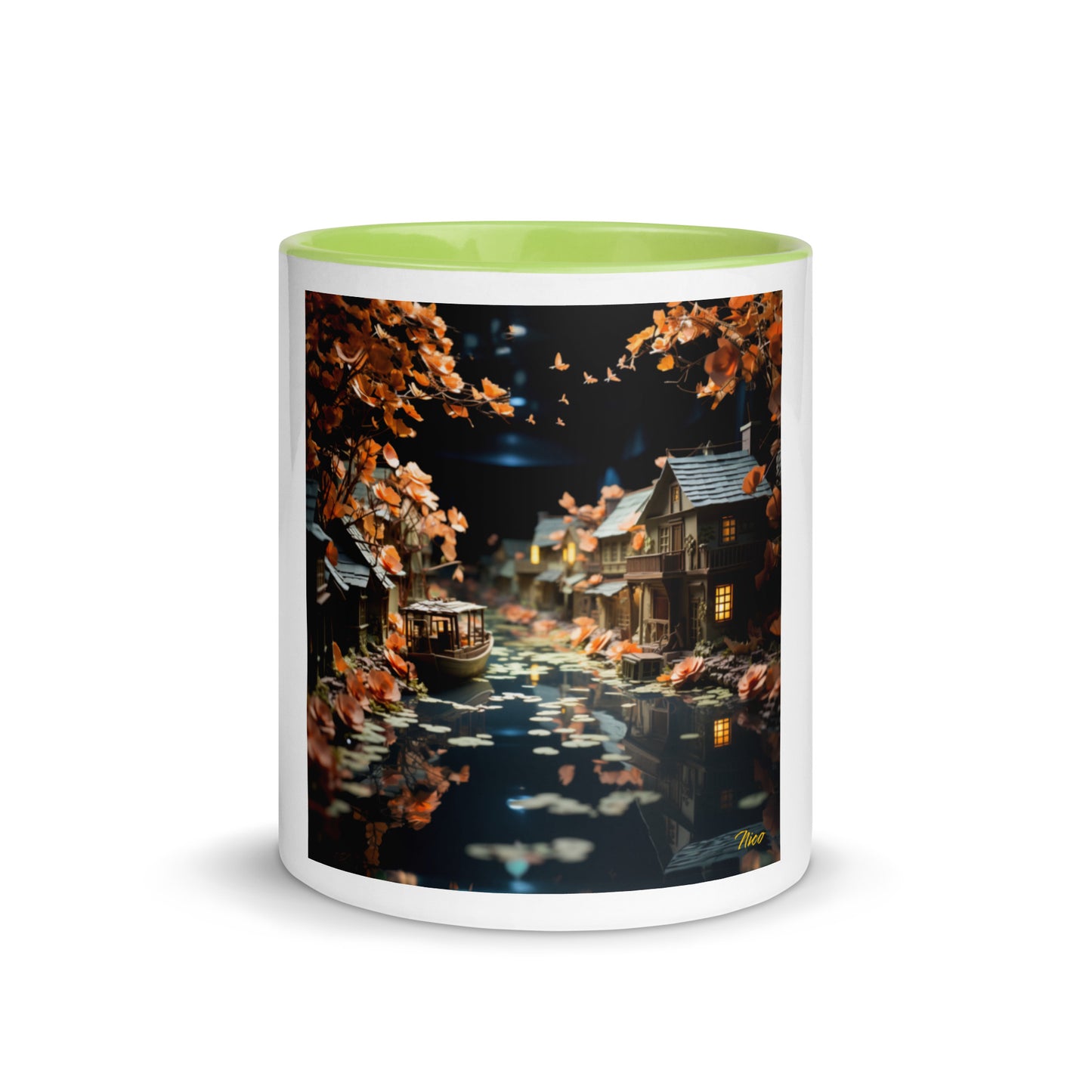 Born On A Bayou Print #7 Mug with Color Inside