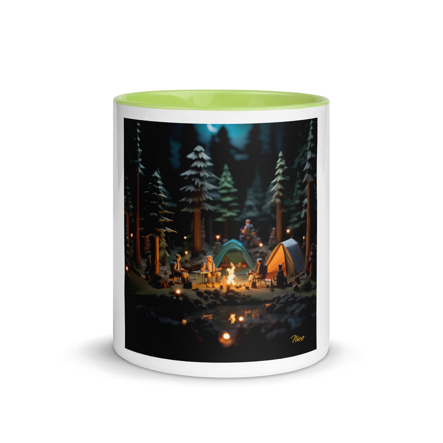 Under The Starry Skies Series Print #3 Mug with Color Inside