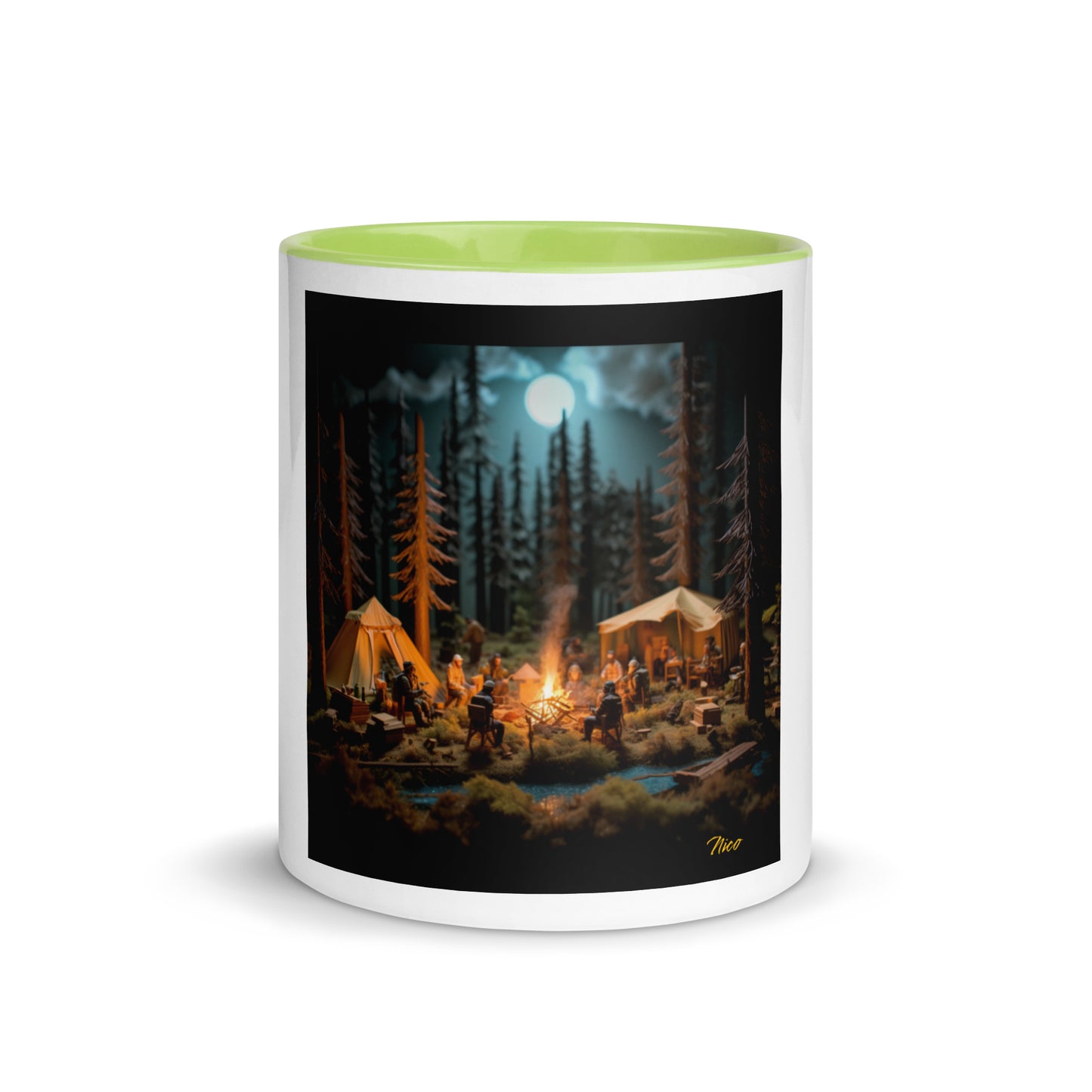 Under The Starry Skies Series Print #8 Mug with Color Inside