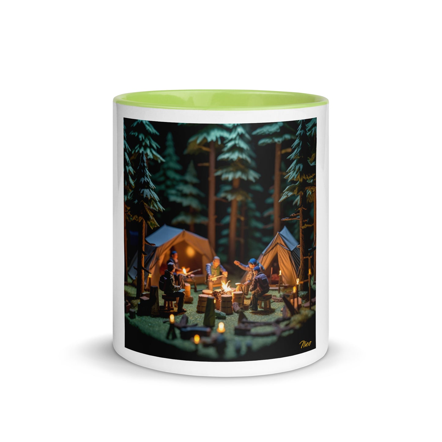 Under The Starry Skies Series Print #10 Mug with Color Inside