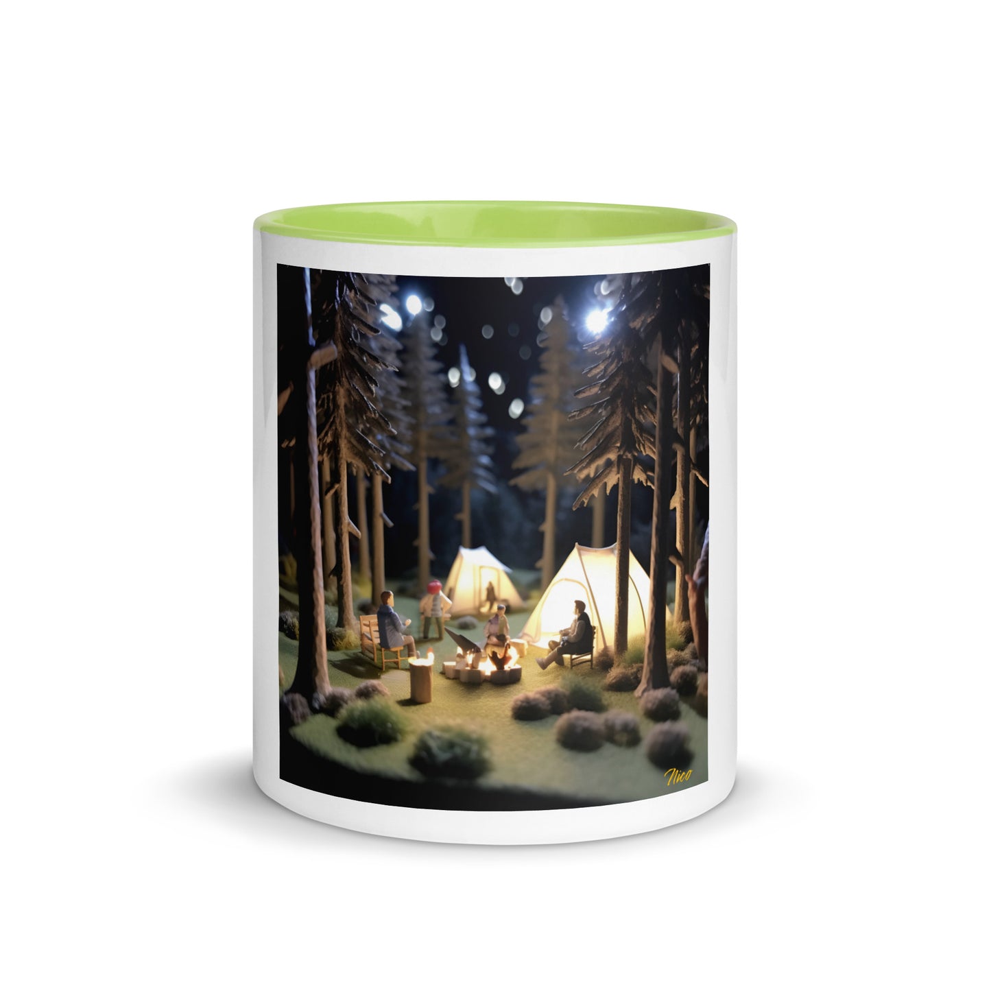 Under The Starry Skies Series Print #7 Mug with Color Inside