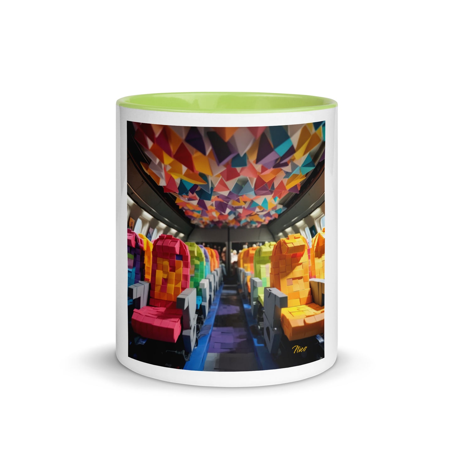 Frequent Flyer Miles Series Print #4 Mug with Color Inside