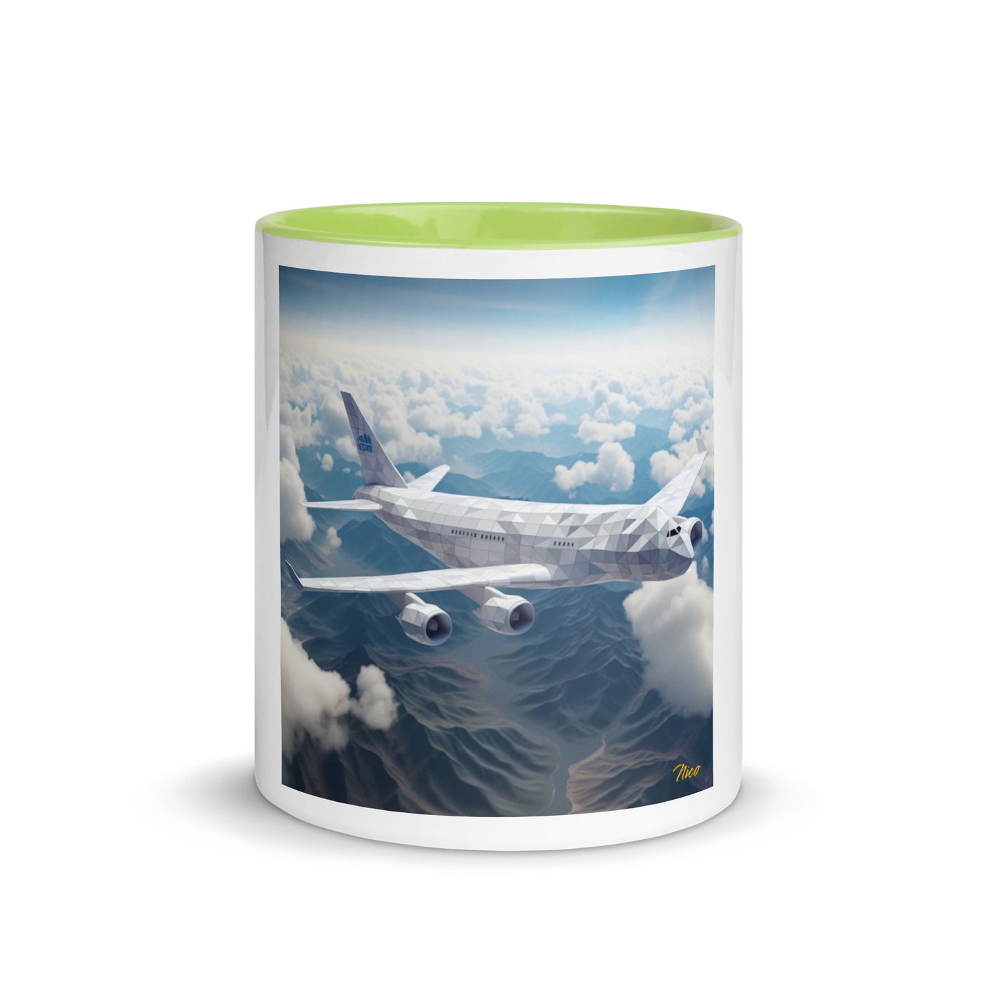 Frequent Flyer Miles Series Print #7 Mug with Color Inside