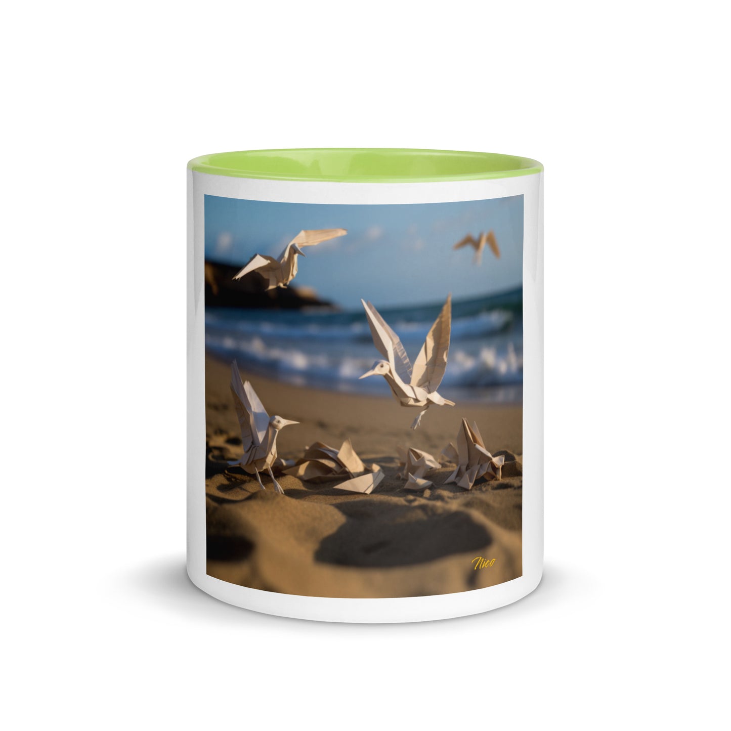 By The Seaside Series Print #7 - Mug with Color Inside