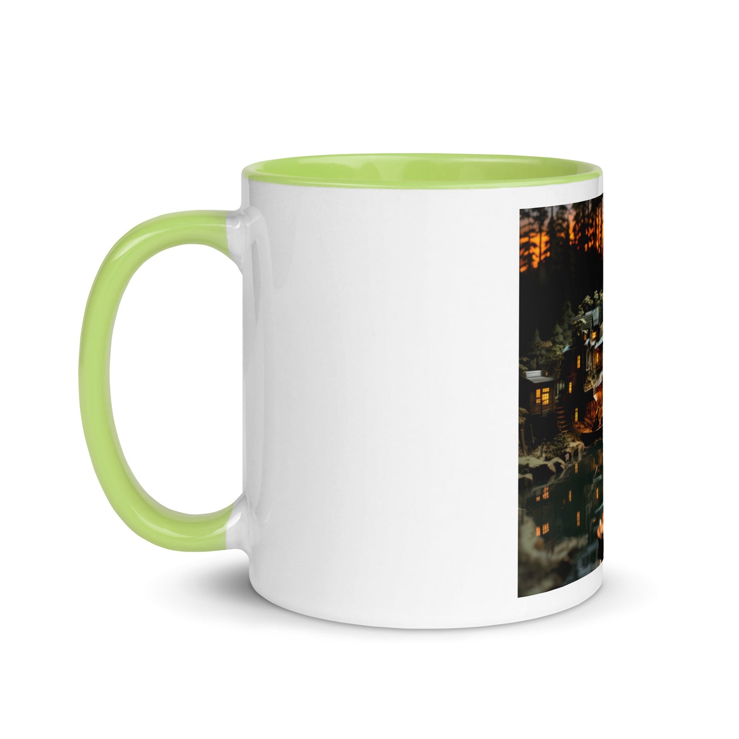 Born On A Bayou Print #2 Mug with Color Inside