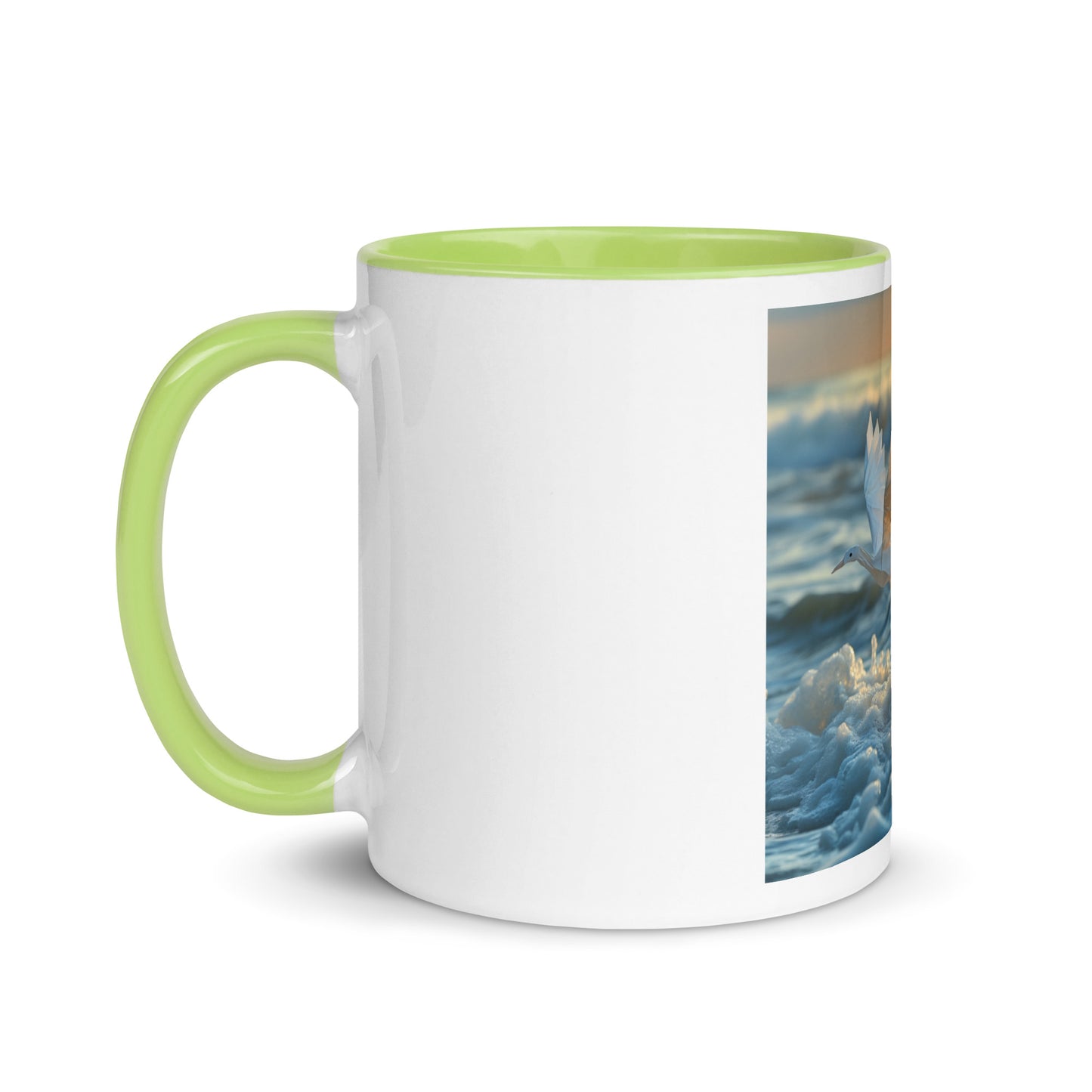 By The Seaside Series Print #5 Mug with Color Inside