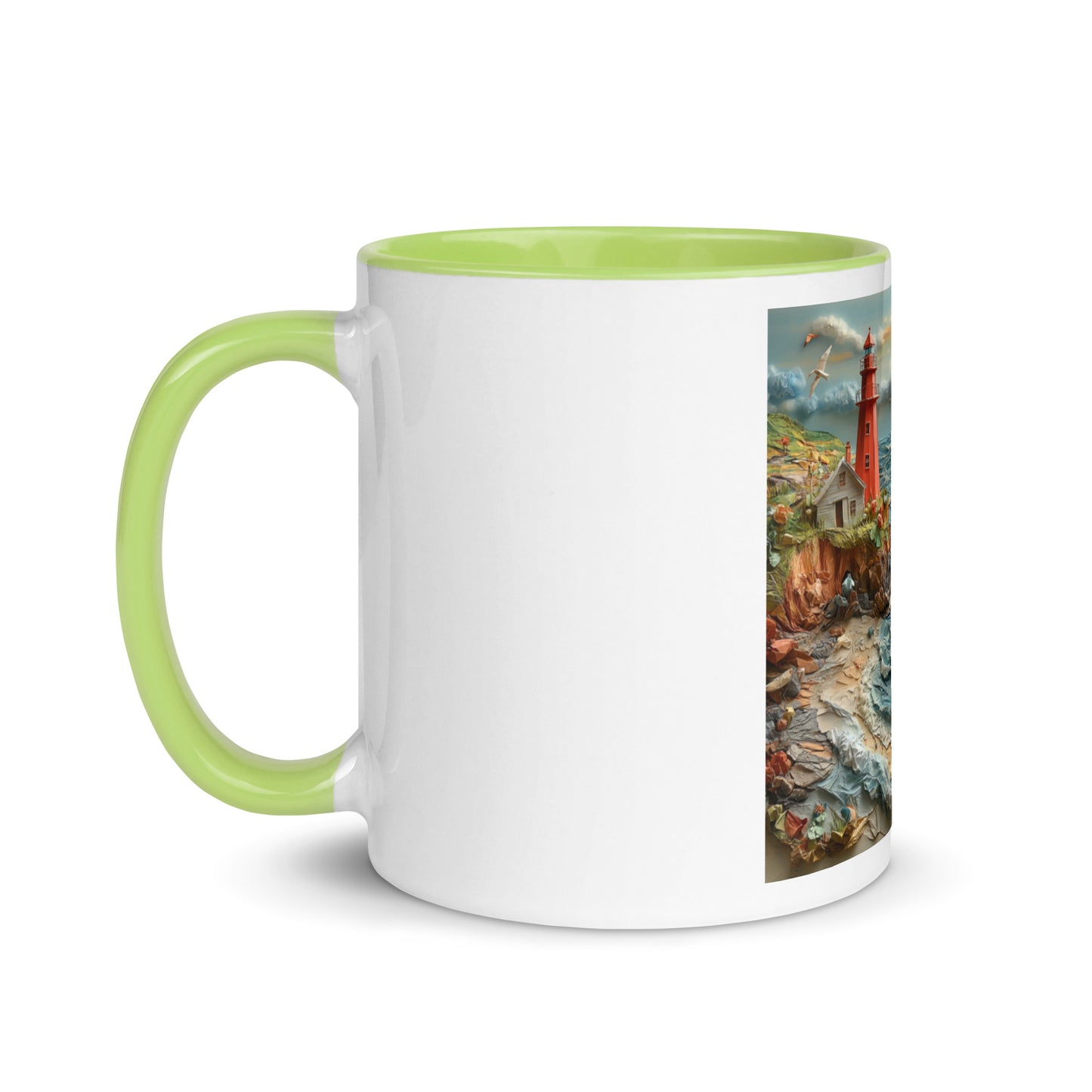 By The Seaside Series Print #2 - Mug with Color Inside