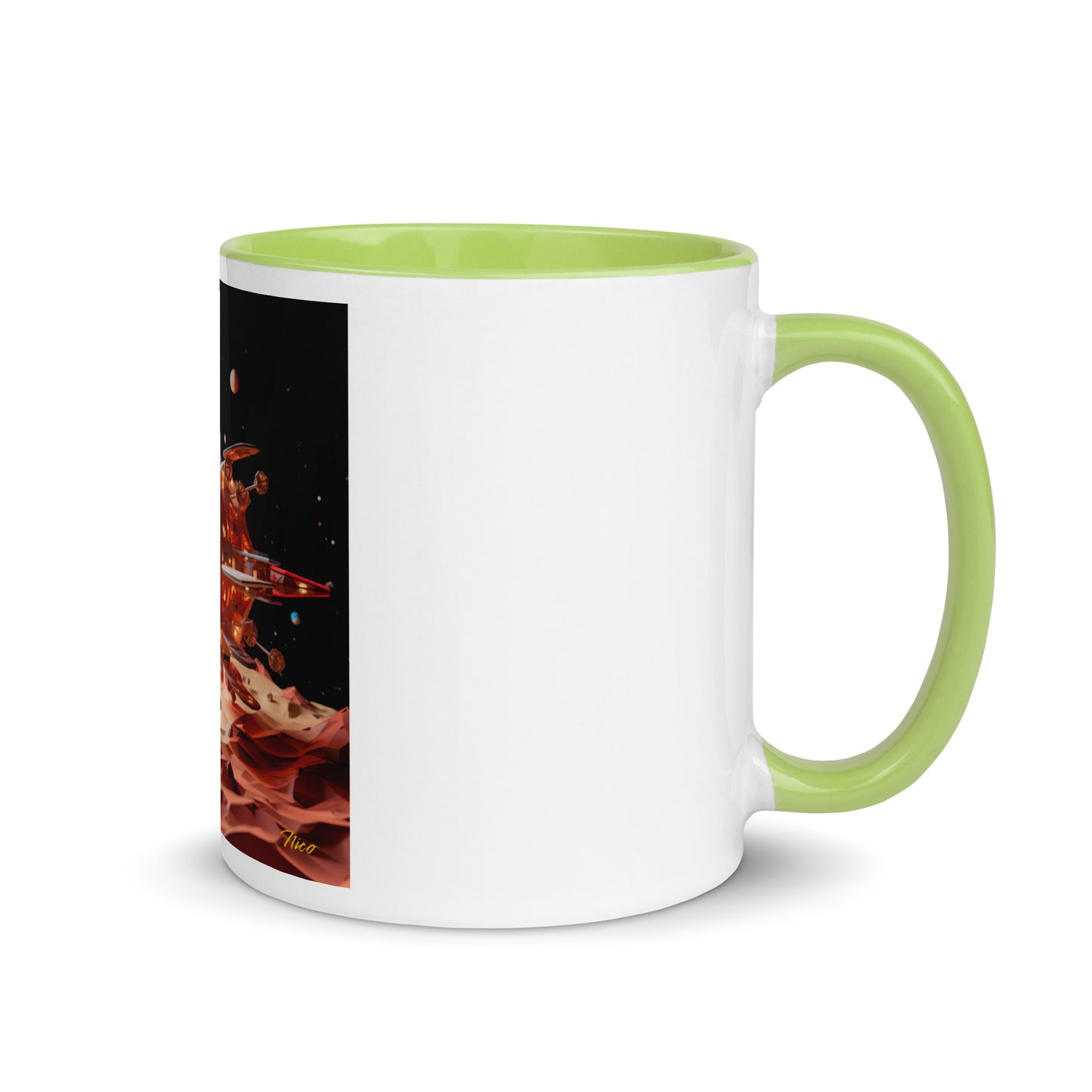 Elons' Dream Series Print #5 Mug with Color Inside