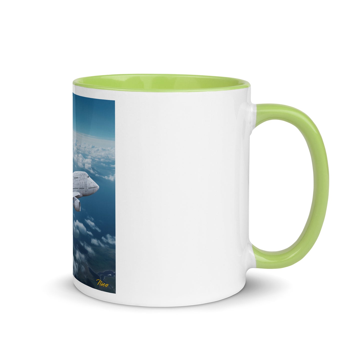 Frequent Flyer Miles Series Print #3 Mug with Color Inside