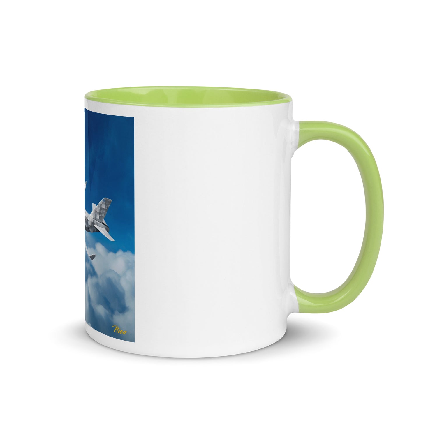 Frequent Flyer Miles Series Print #5 Mug with Color Inside