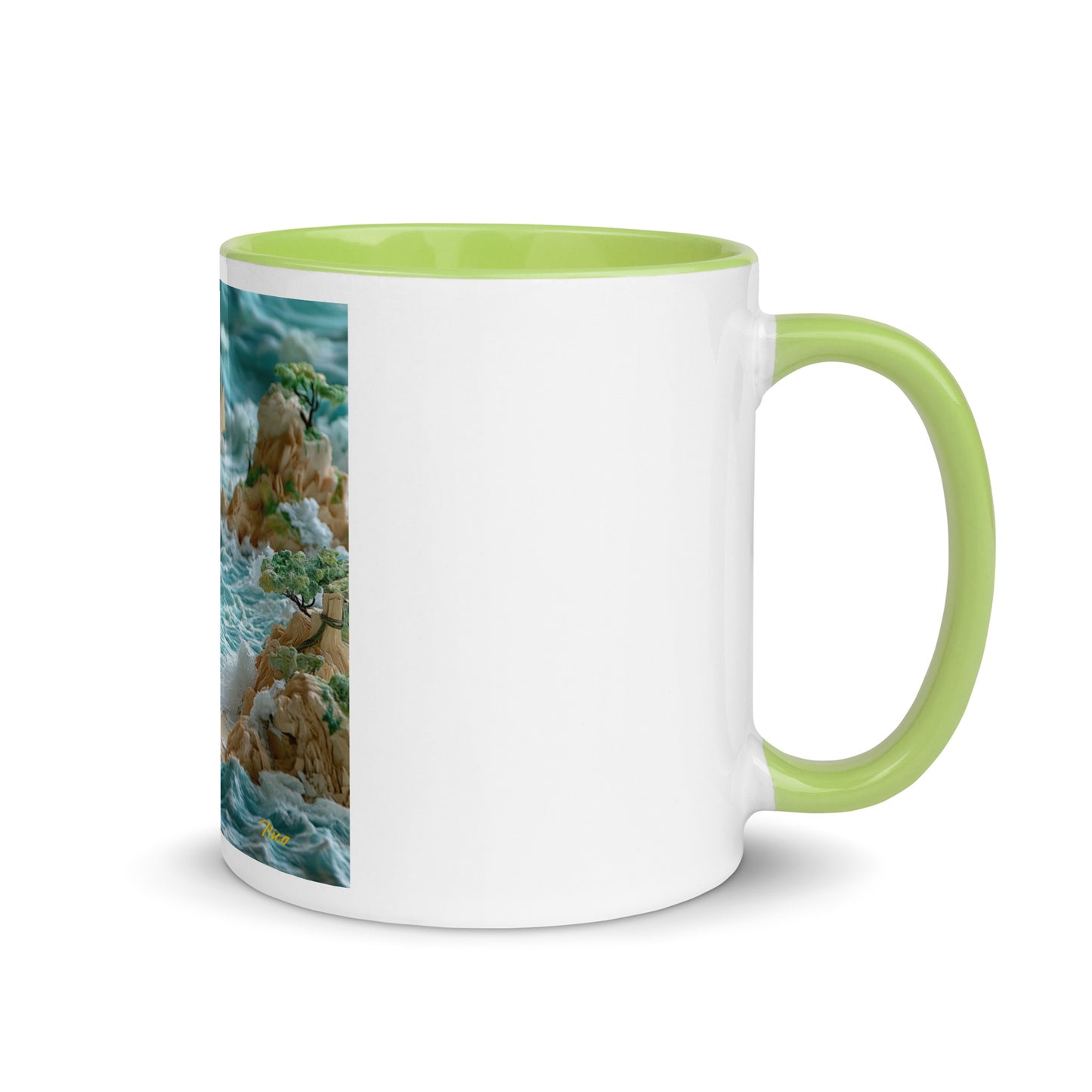 By The Seaside Series Print #9 - Mug with Color Inside