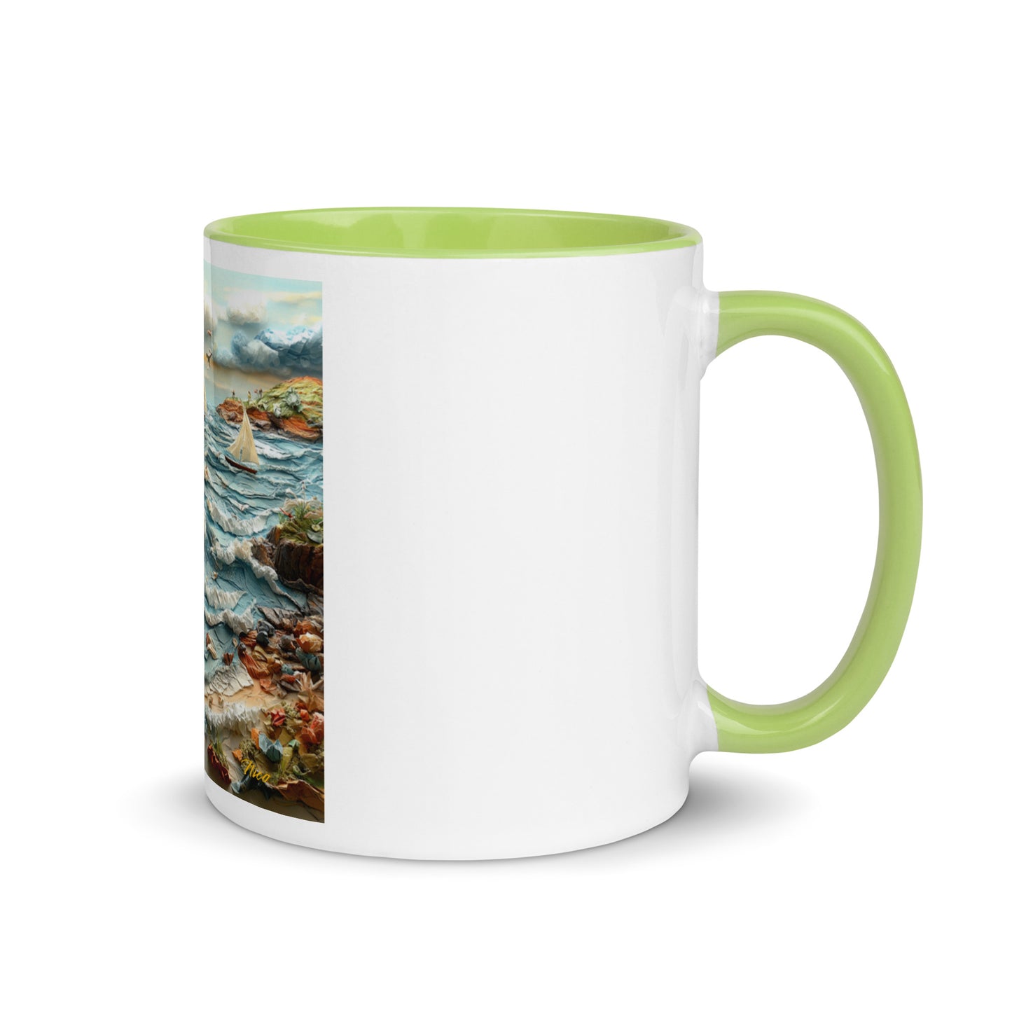 By The Seaside Series Print #2 - Mug with Color Inside