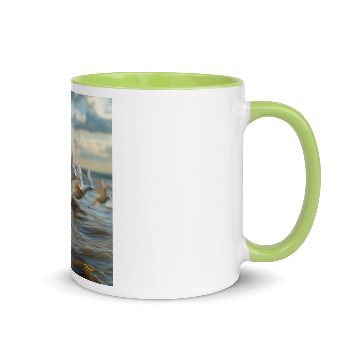 By The Seaside Series Print #8 - Mug with Color Inside