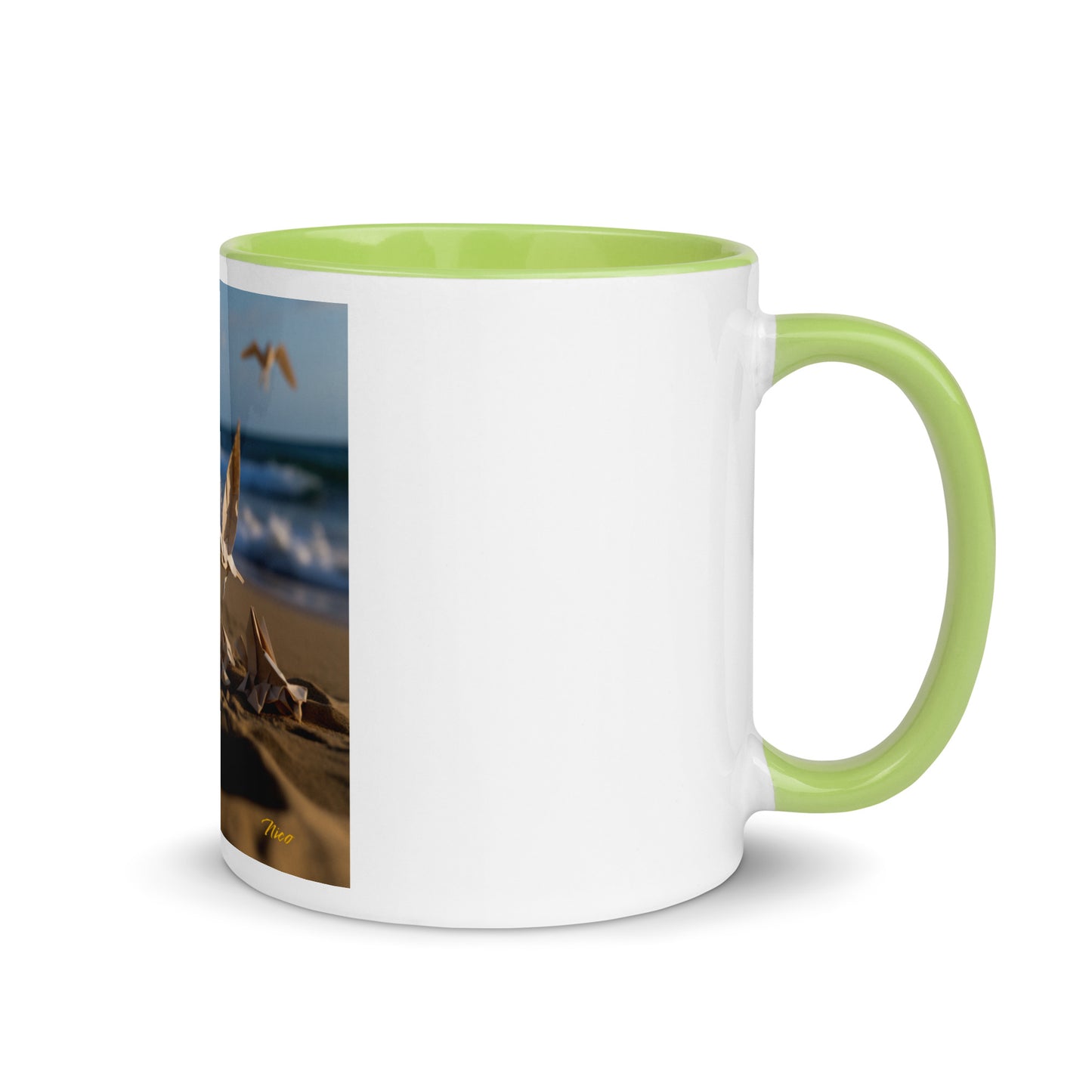 By The Seaside Series Print #7 - Mug with Color Inside