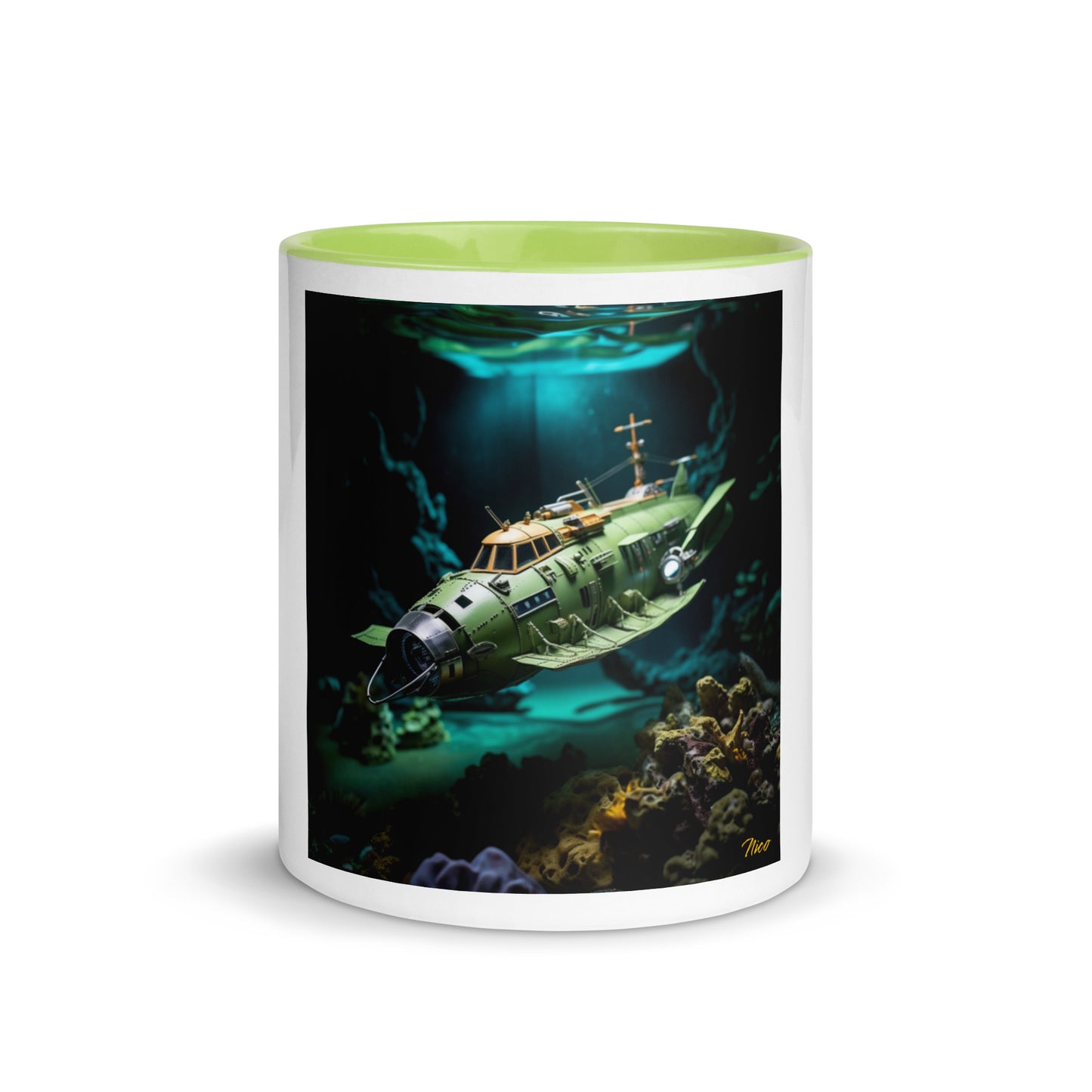 20,000 Leagues Under The Sea Series Print #10 - Mug with Color Inside