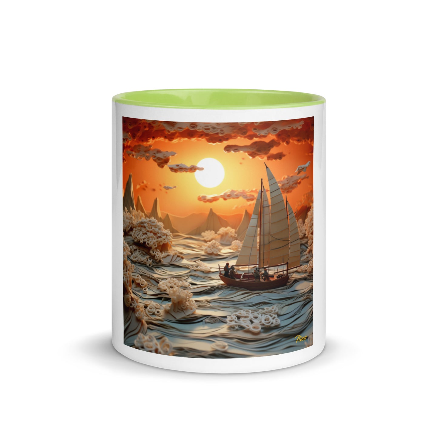 Into The Sunset Series Print #8 - Mug with Color Inside