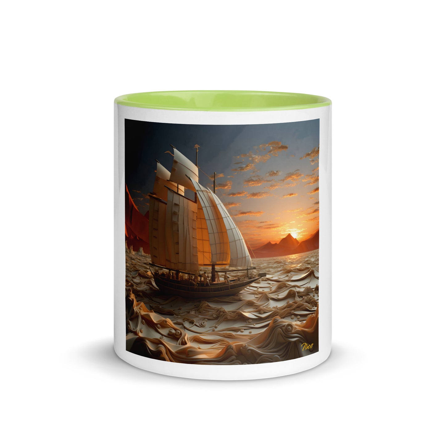 Into The Sunset Series Print #1 - Mug with Color Inside