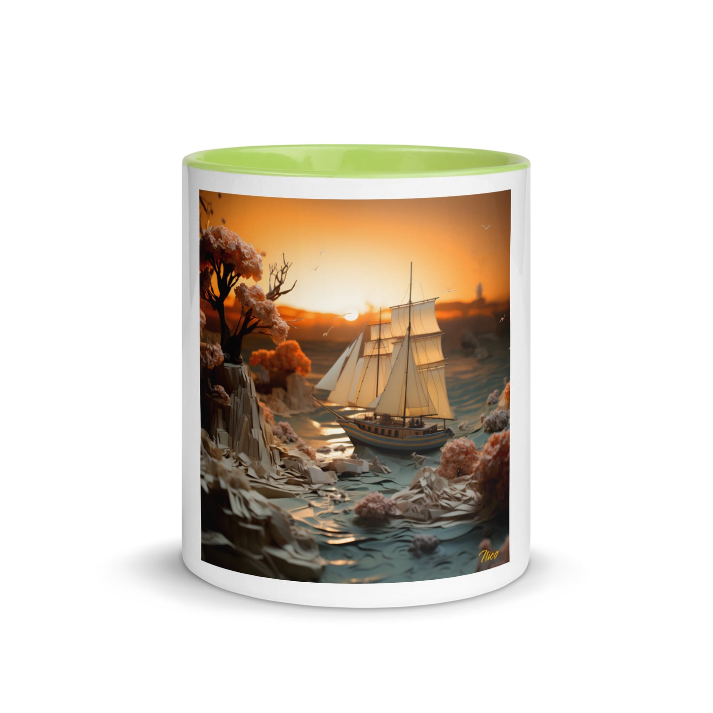 Into The Sunset Series Print #3 - Mug with Color Inside