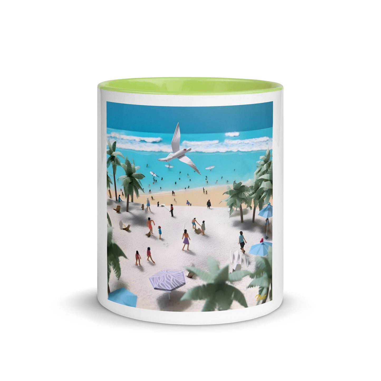 By The Seaside Series Print #5 - Mug with Color Inside