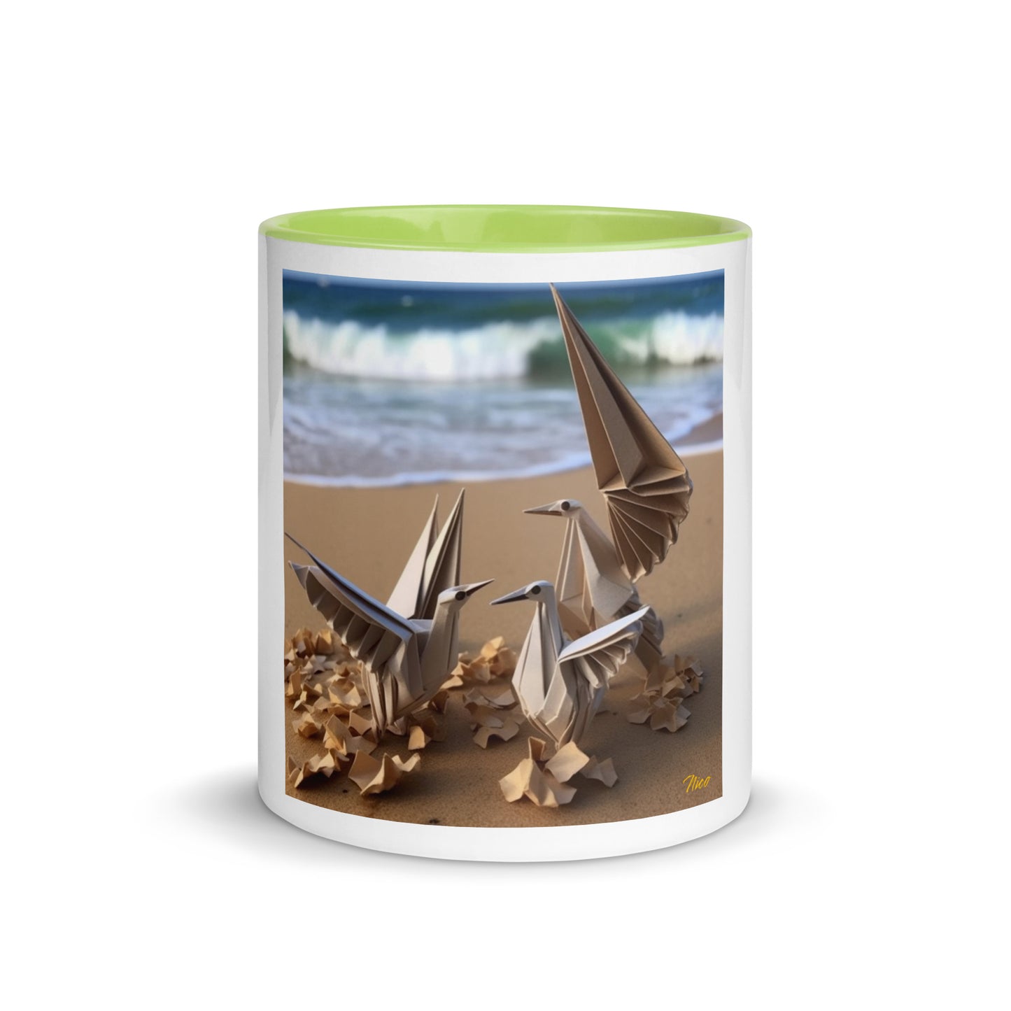 By The Seaside Series Print #1 - Mug with Color Inside