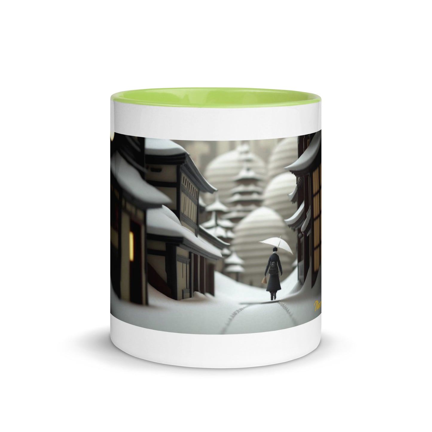 Asian Snow Series Print #4 - Mug with Color Inside