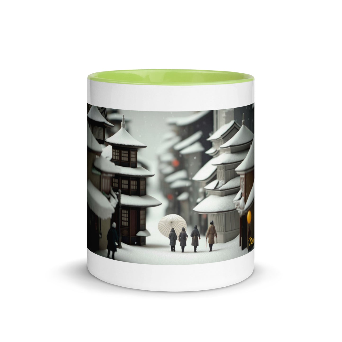 Asian Snow Series Print #3 - Mug with Color Inside