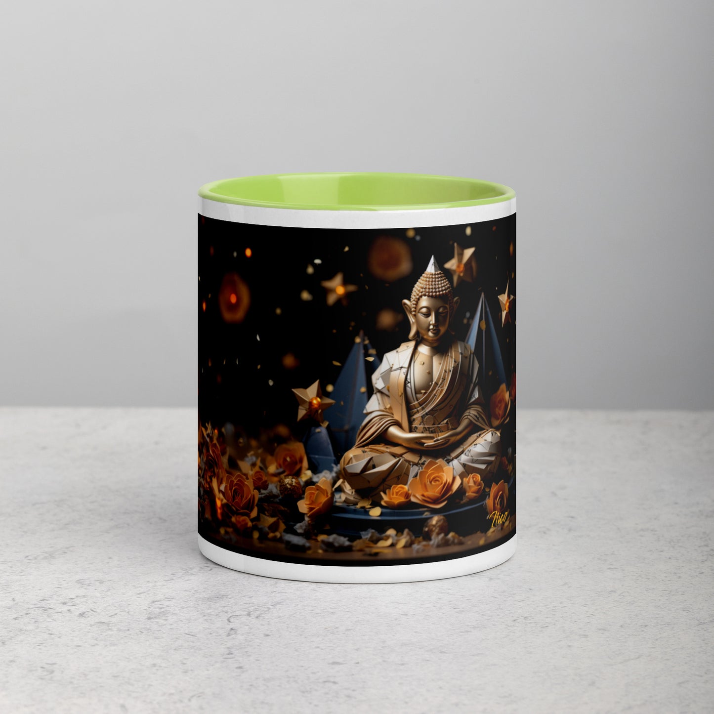 Ascending Buddha Series Print #5 - Mug with Color Inside