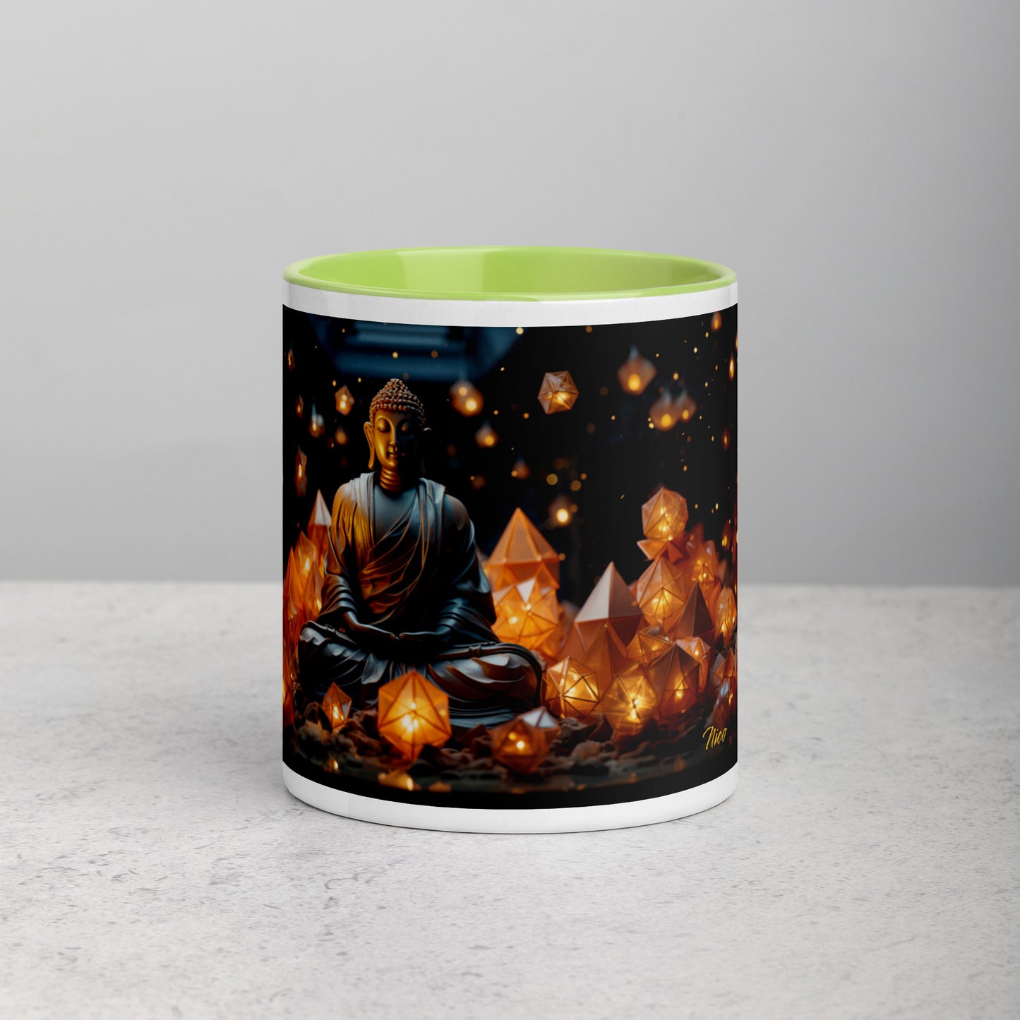 Ascending Buddha Series Print #10 - Mug with Color Inside