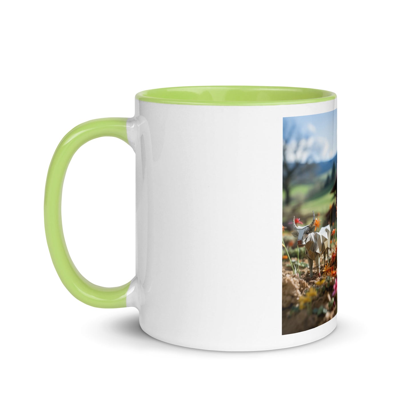 Meadow By The Farm Series Print #8 - Mug with Color Inside