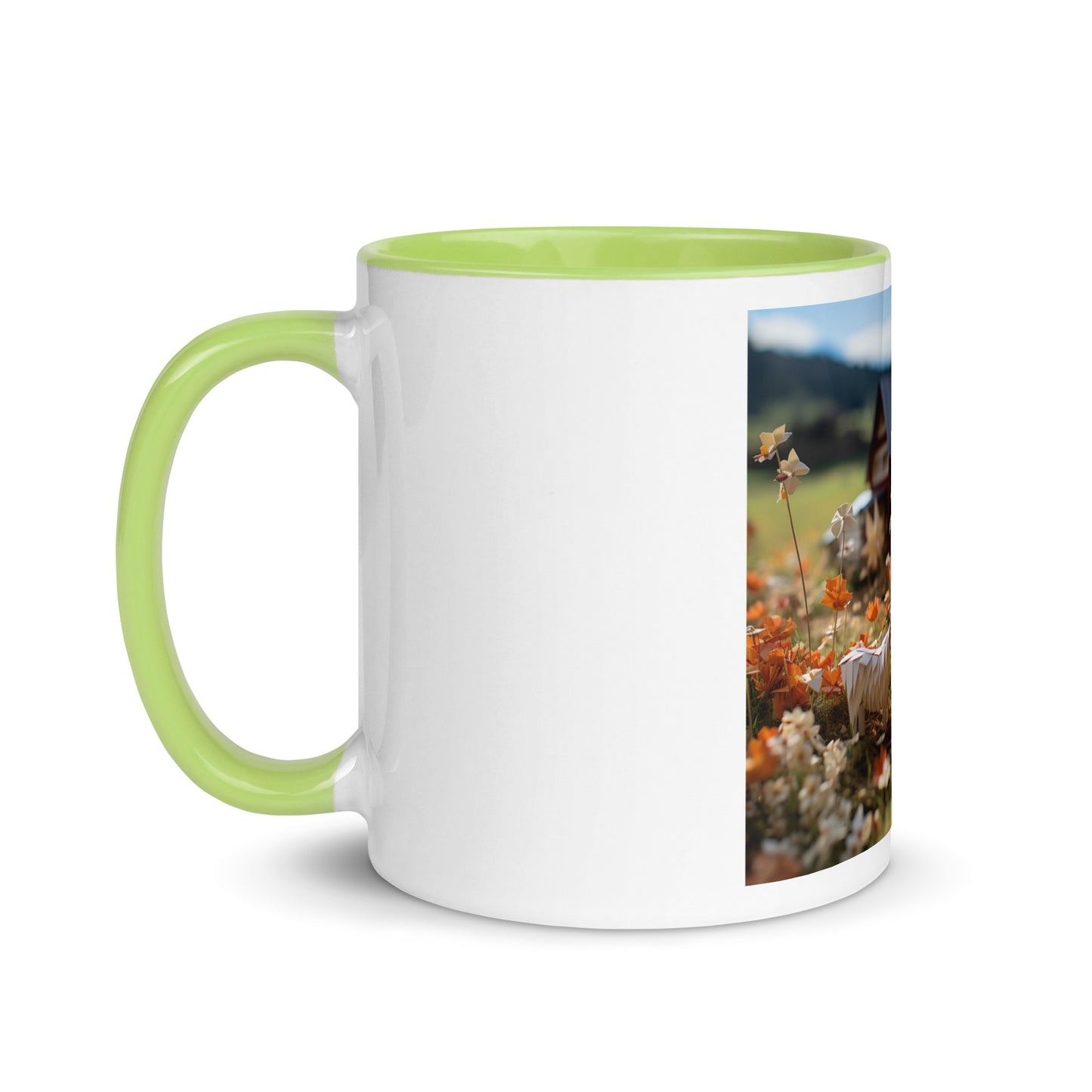 Meadow By The Farm Series Print #10 - Mug with Color Inside