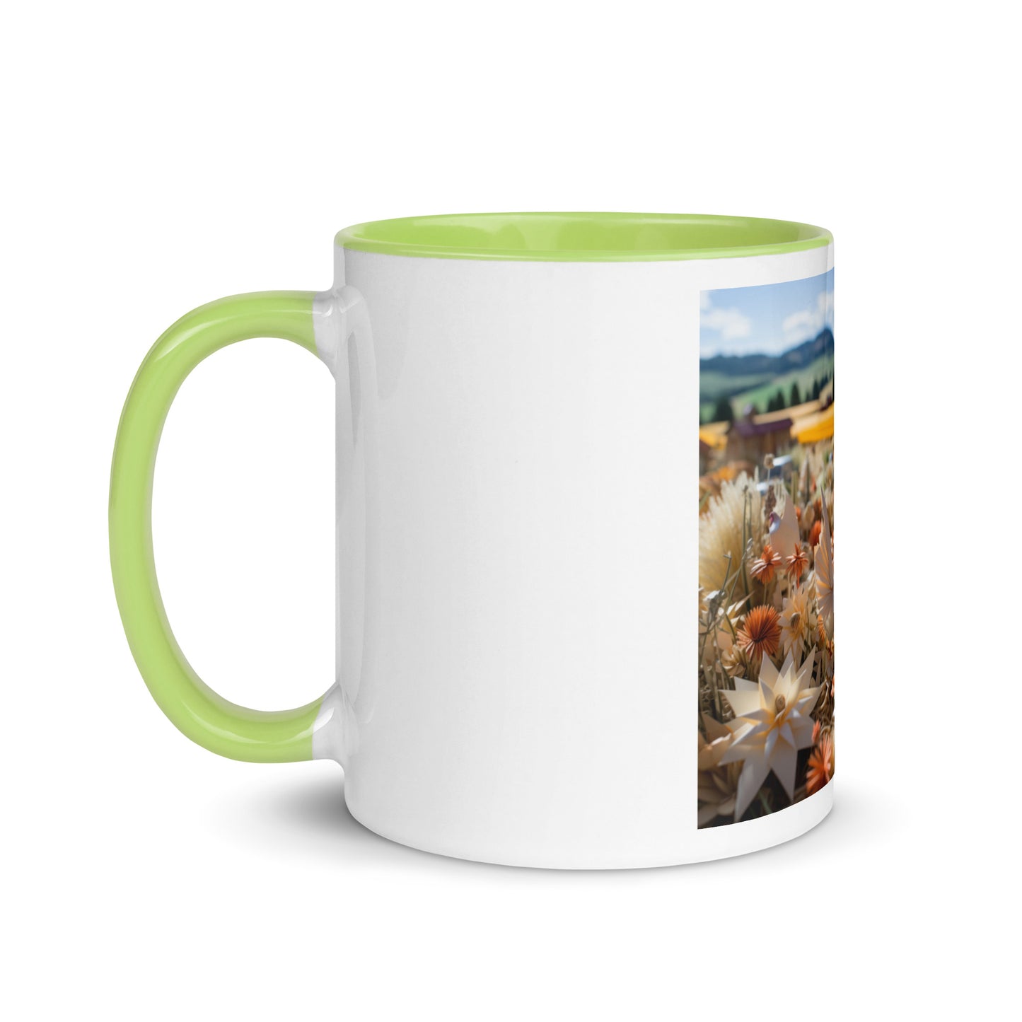 Meadow By The Farm Series Print #7 - Mug with Color Inside