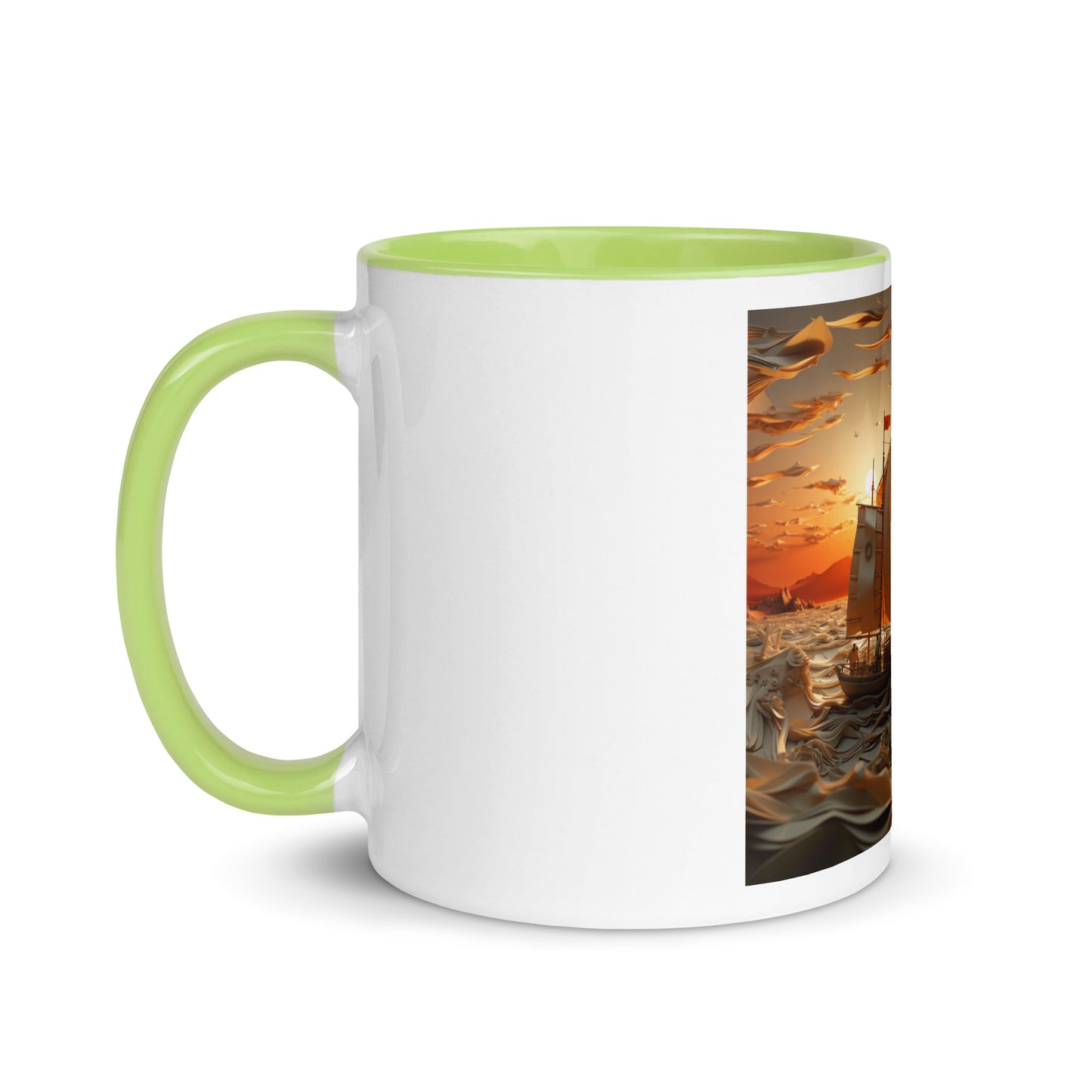 Into The Sunset Series Print #7 - Mug with Color Inside