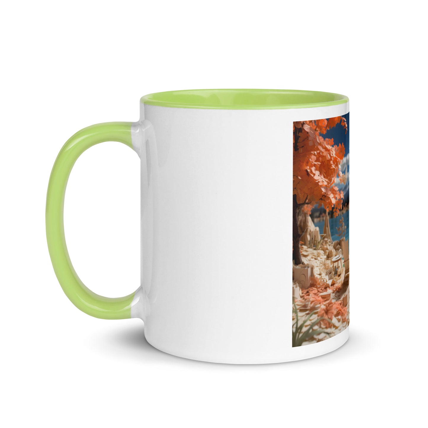 Atop The Mountain Lakeshore Series Print #10 - Mug with Color Inside