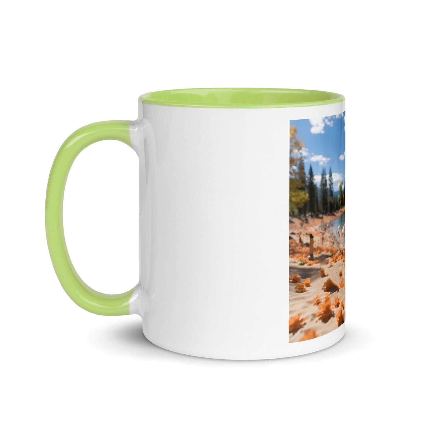 Atop The Mountain Lakeshore Series Print #8 - Mug with Color Inside