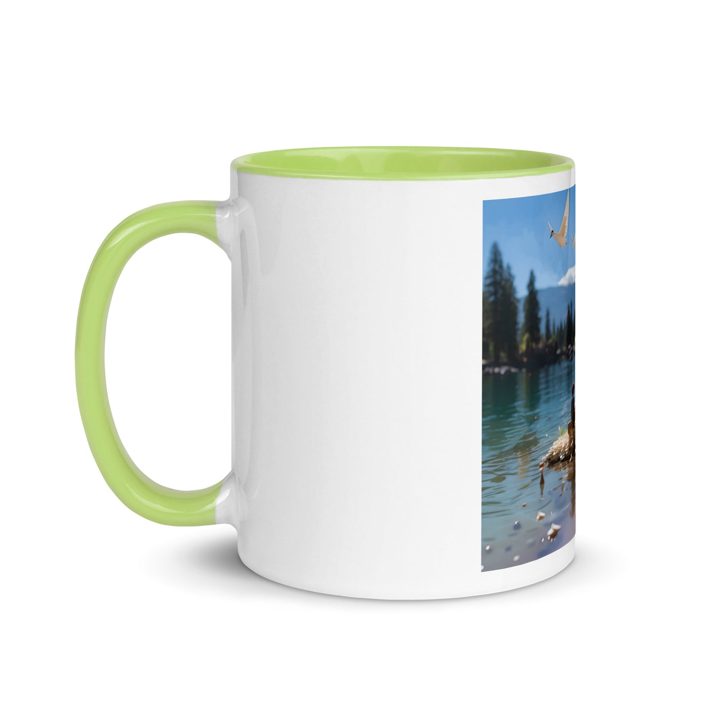 Atop The Mountain Lakeshore Series Print #7 - Mug with Color Inside