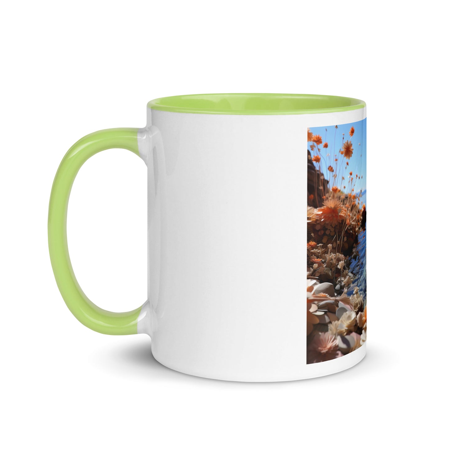 Atop The Mountain Lakeshore Series Print #4 - Mug with Color Inside