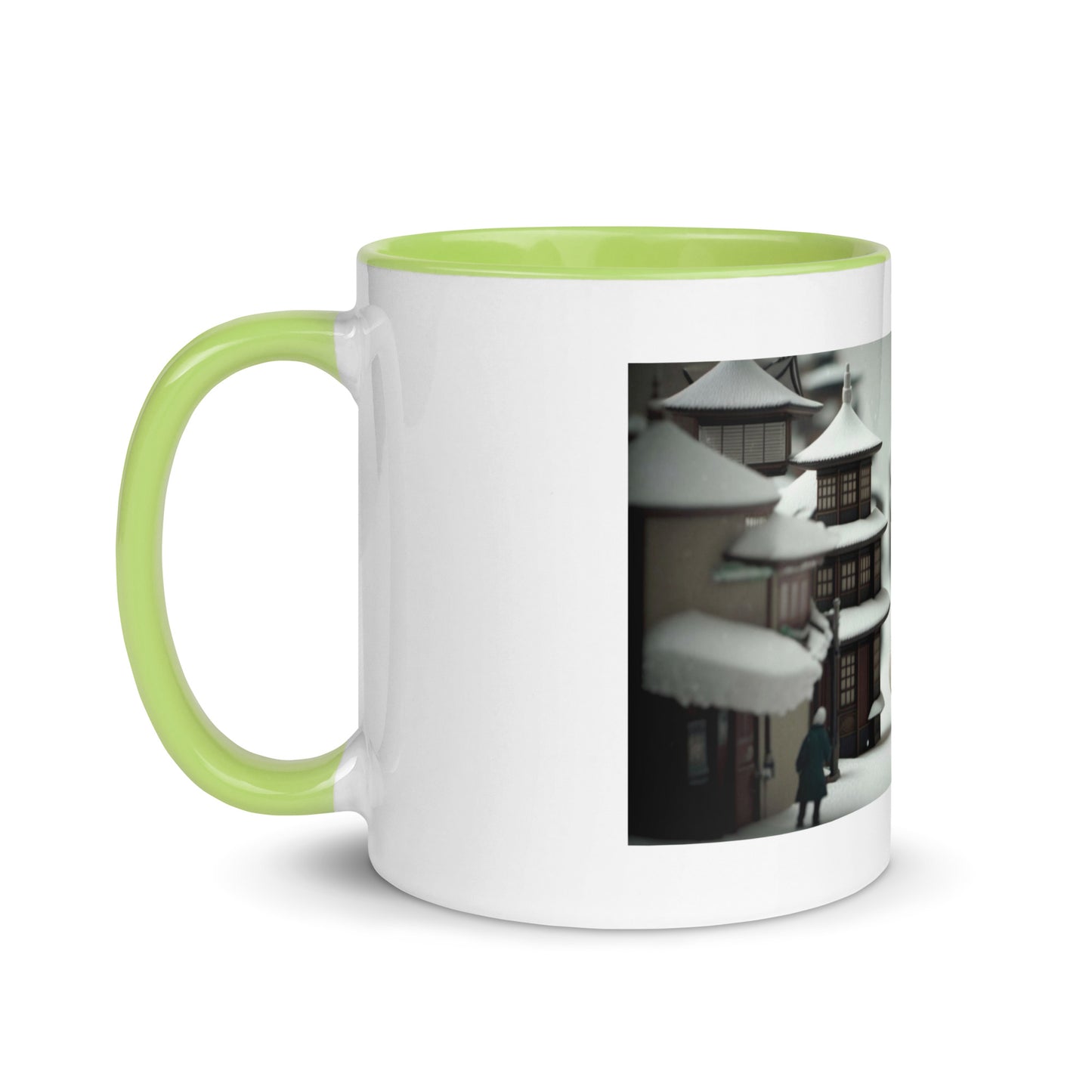 Asian Snow Series Print #3 - Mug with Color Inside