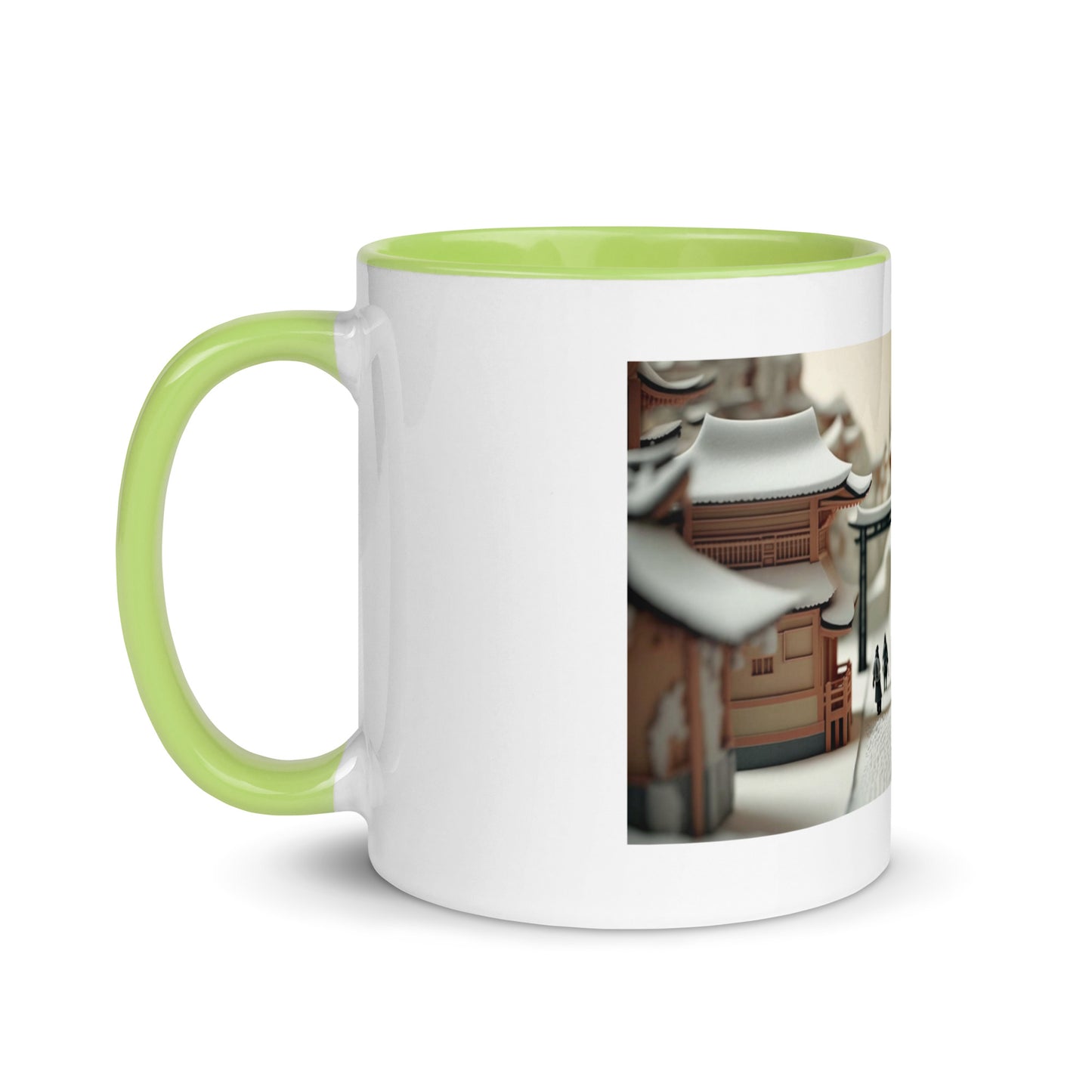 Asian Snow Series Print #2 - Mug with Color Inside