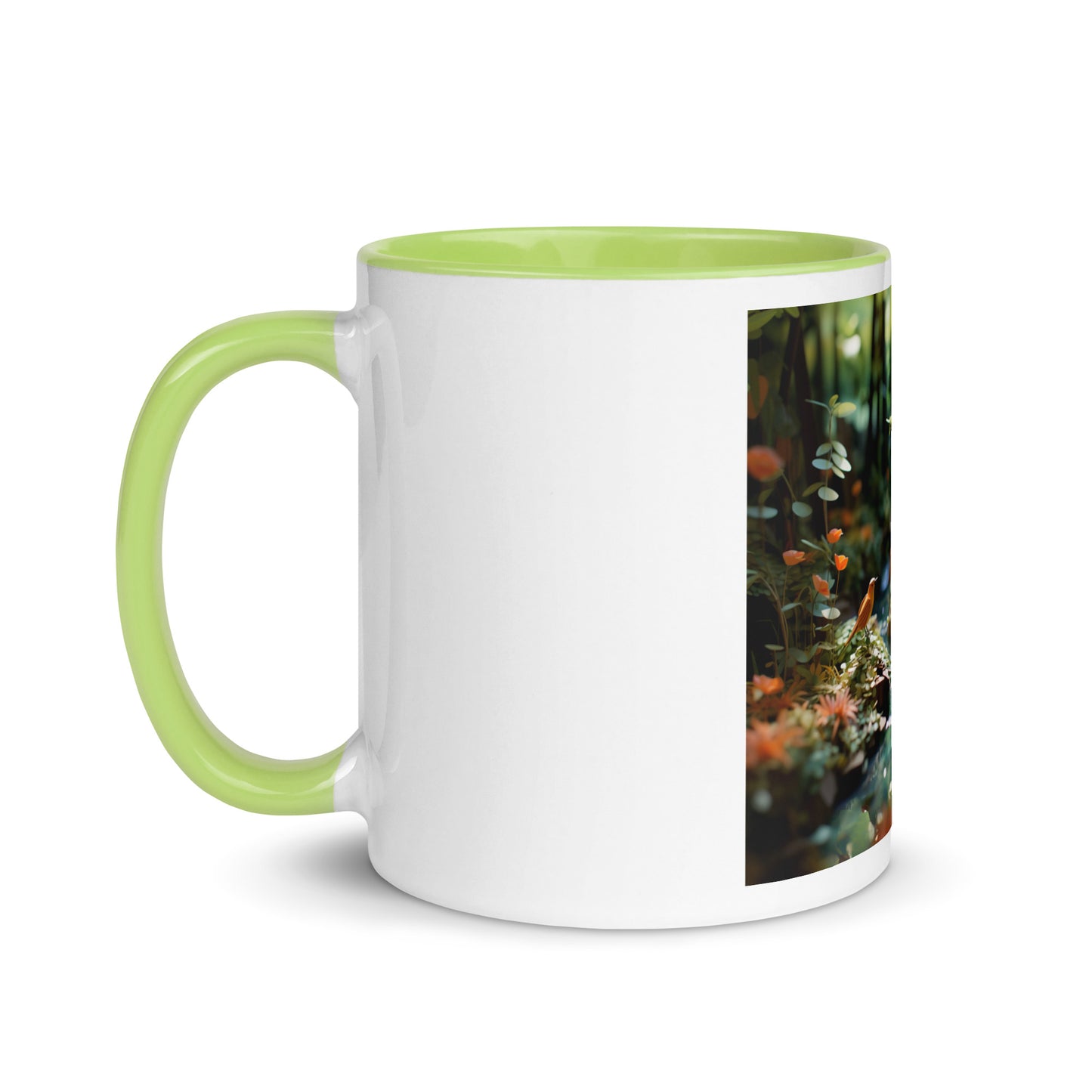 Relaxing By The Brook Series Print #6 - Mug with Color Inside