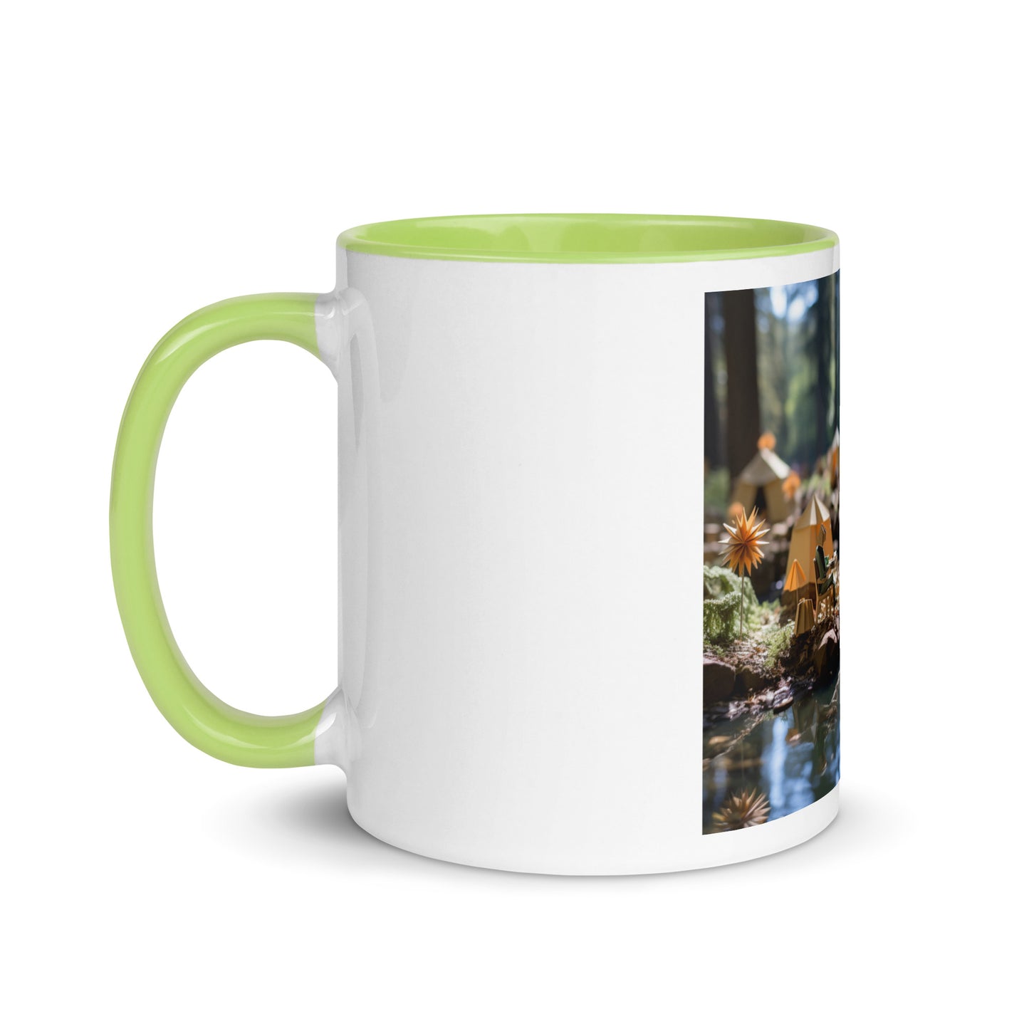 Relaxing By The Brook Series Print #4 - Mug with Color Inside